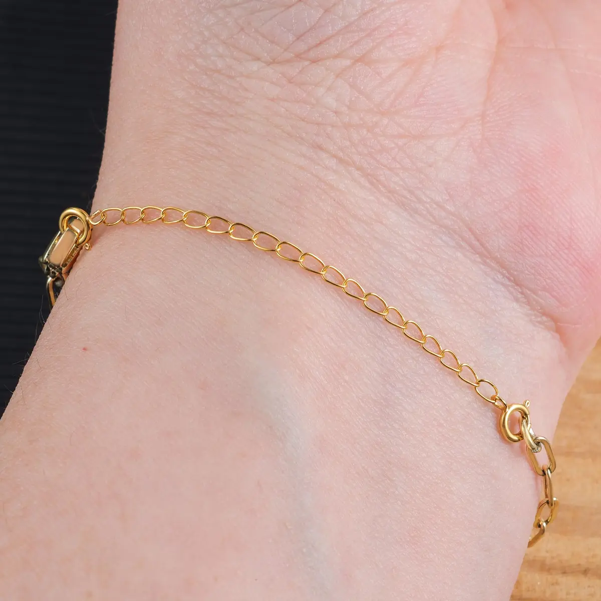 LANCHARMED 18K Solid Gold Extender for Necklace Bracelet 2 Inches | Durable Adjustable Chain for Women - view 5