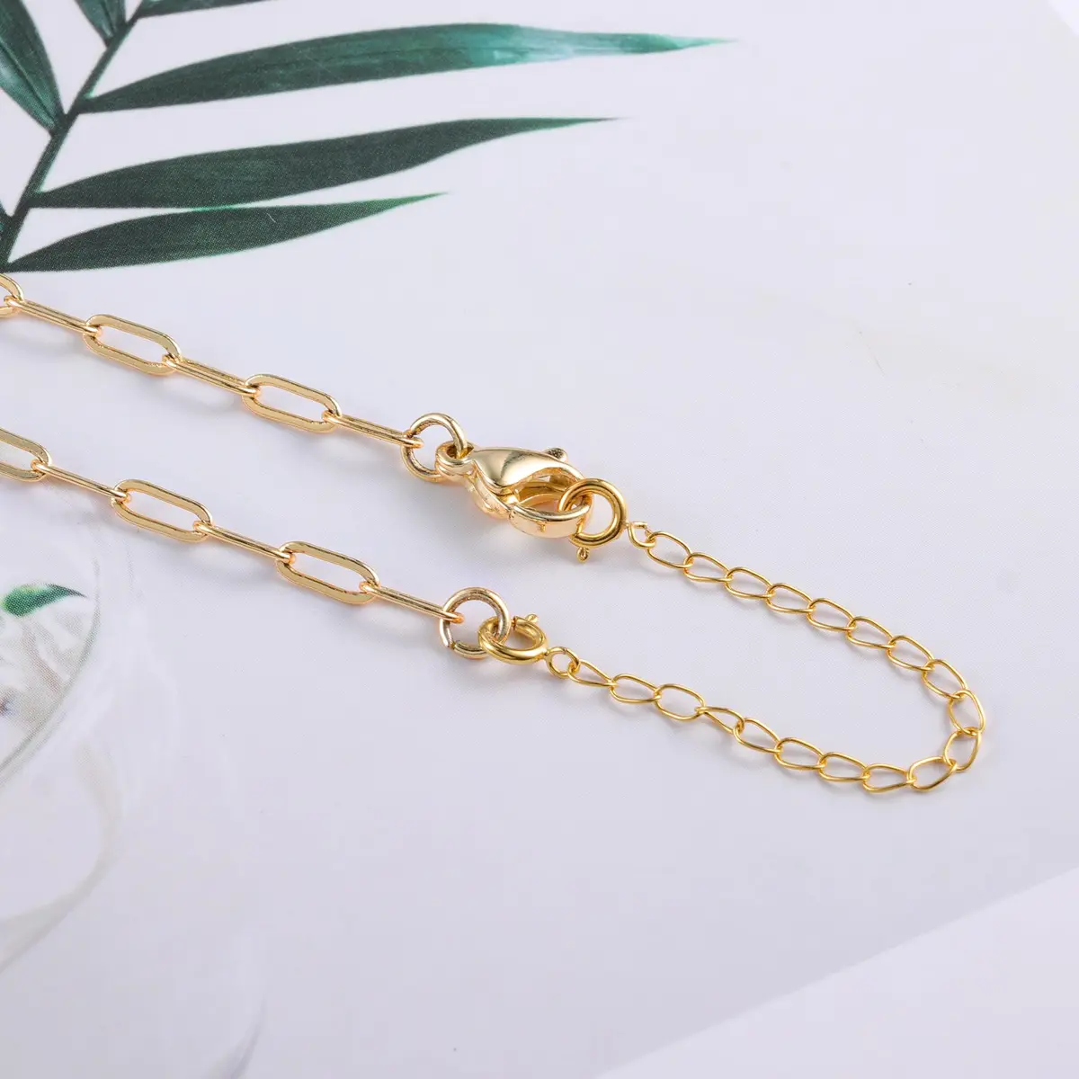 LANCHARMED 18K Solid Gold Extender for Necklace Bracelet 2 Inches | Durable Adjustable Chain for Women - view 7