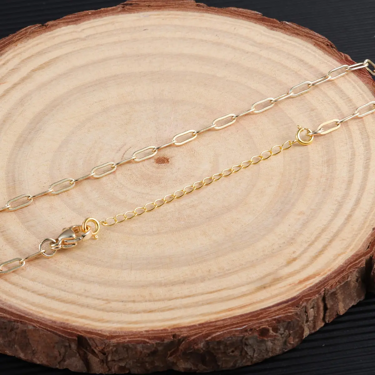 LANCHARMED 18K Solid Gold Extender for Necklace Bracelet 2 Inches | Durable Adjustable Chain for Women - view 3