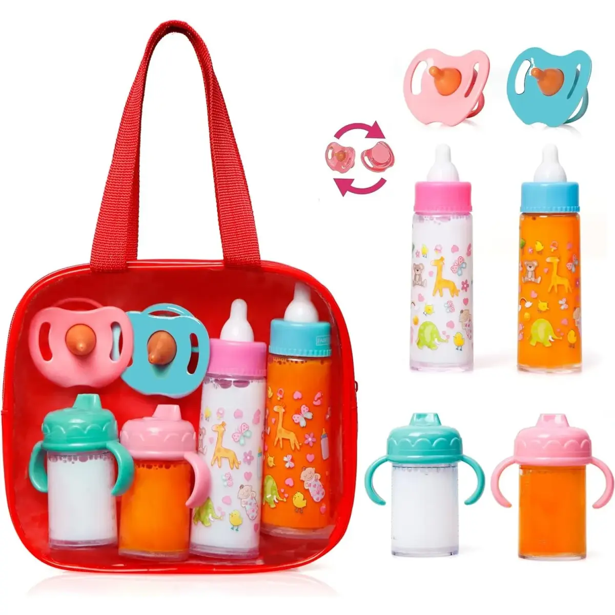 fash n kolor My Sweet Baby Disappearing Doll Feeding Set 6 Piece | Ages 3+ - main product image