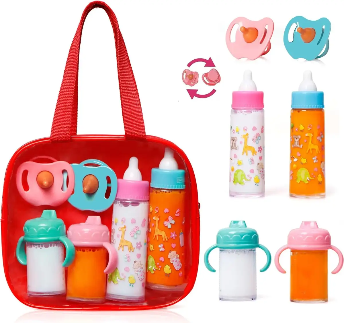 fash n kolor My Sweet Baby Disappearing Doll Feeding Set 6 Piece | Ages 3+ - main product image