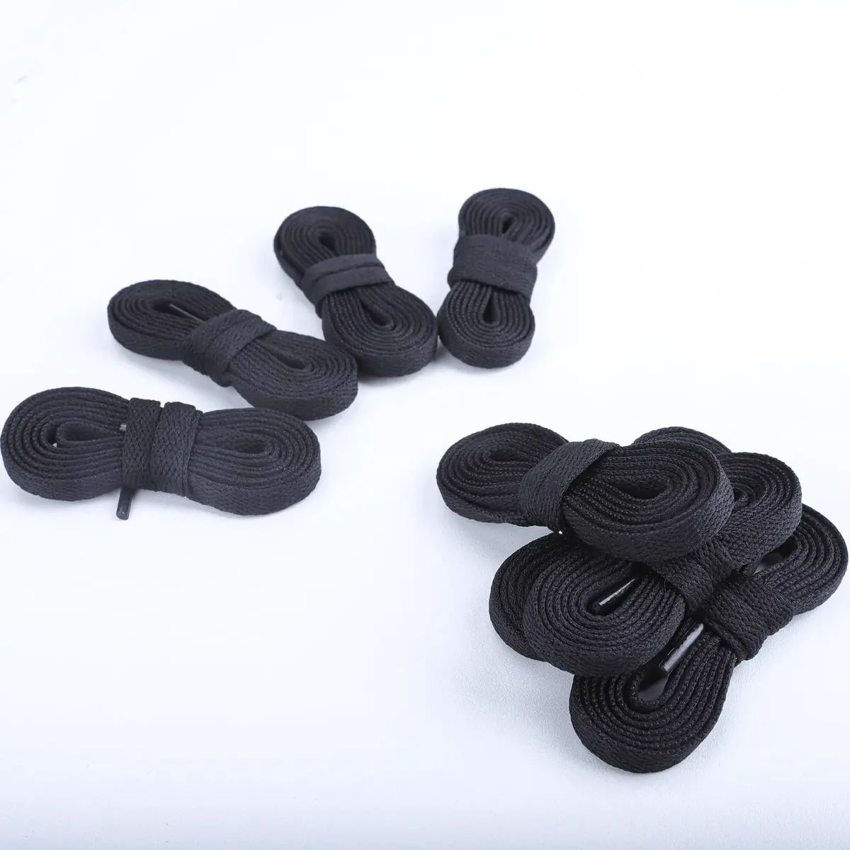 Teskyer Flat Shoe Laces 47 Inch Black | Durable Polyester, Universal Fit for Sneakers - view 9