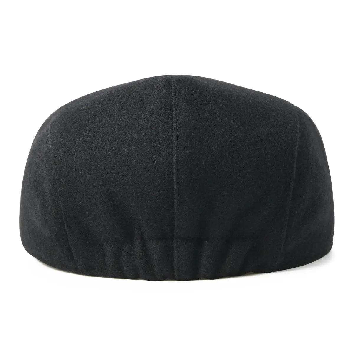 FEINION Men Wool Blend Flat Cap Tweed Newsboy Ivy Hat (Black) | Vintage Casual Winter Style - view 6