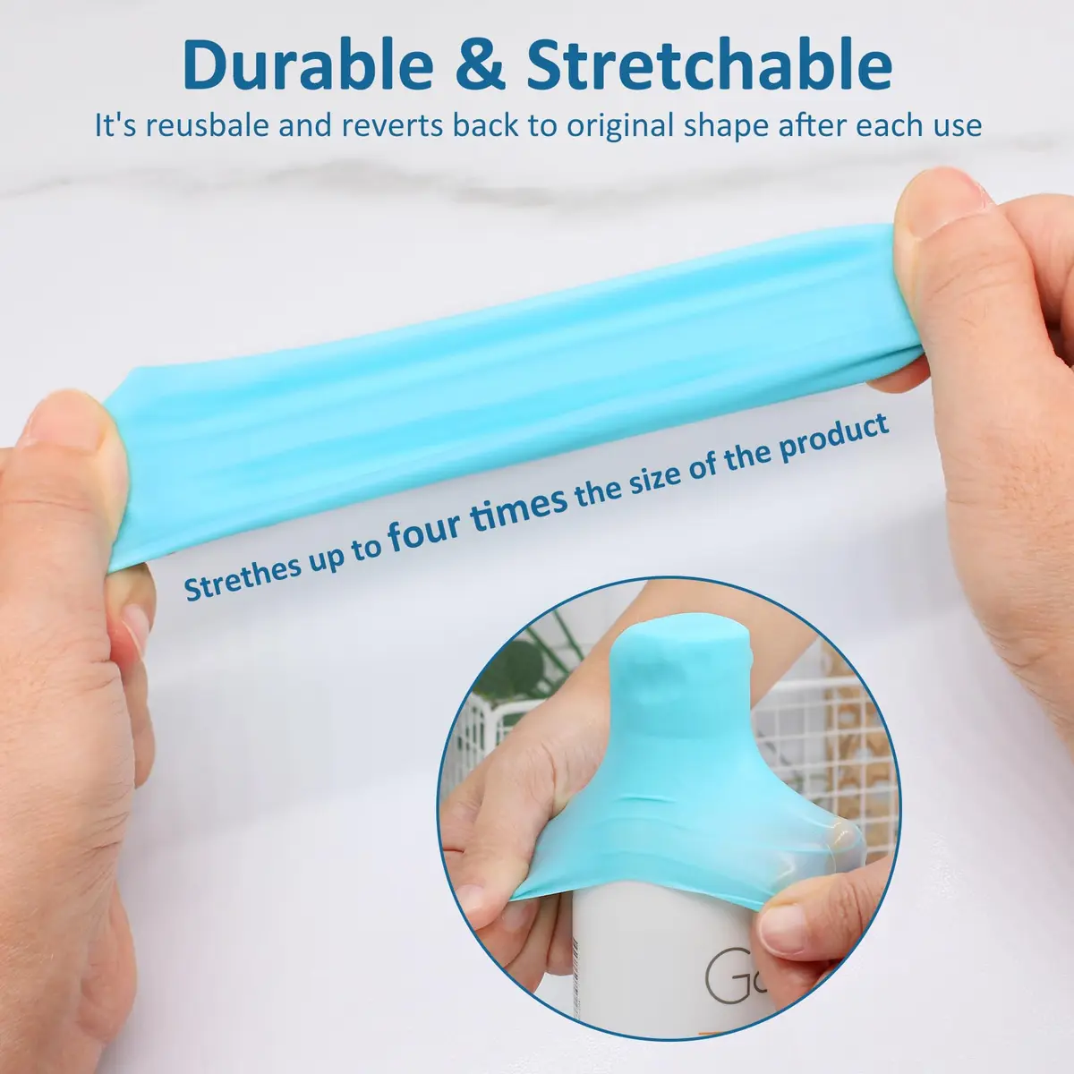 FOROUME 5 Pack Silicone Bottle Covers Leak Proofing | Travel Essentials for Toiletries - view 6