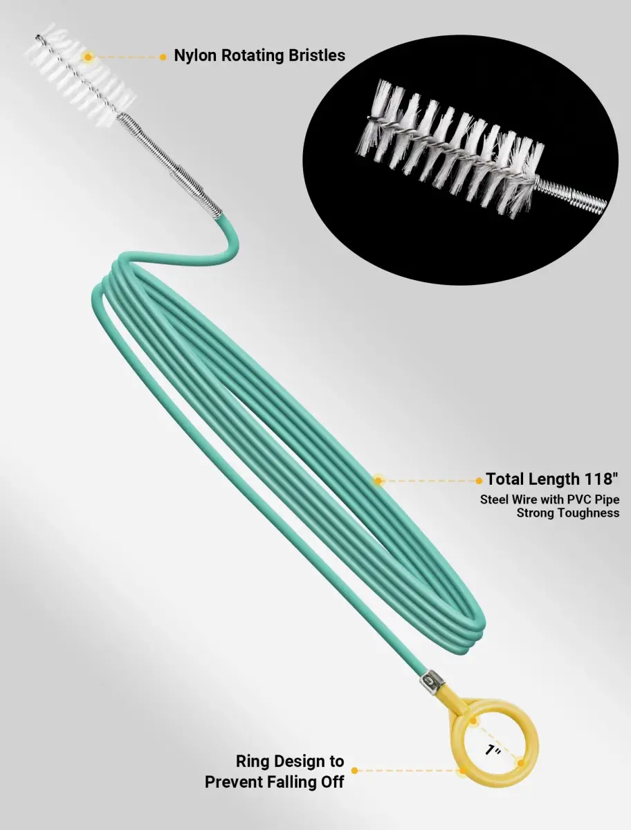 SARDVISA 120-Inch Flexible Sunroof Drain Cleaning Brush | Clears Narrow Pipes & Drains - view 2
