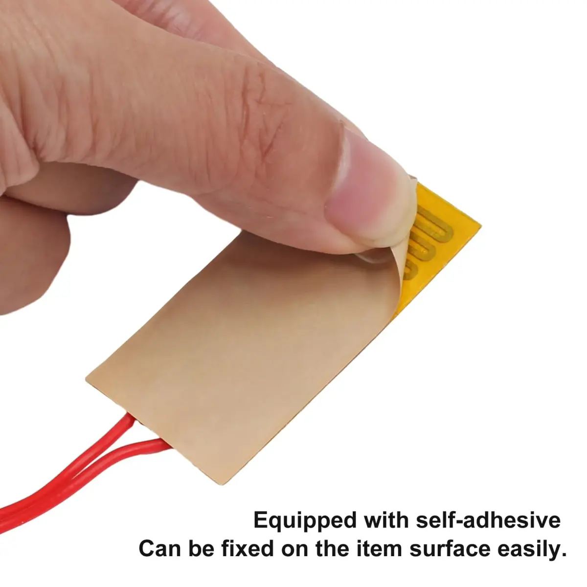Coliao 12V 7W 25mmx50mm Polyimide Heater Plate (6-Pack) | Adhesive PI Heating Film Strip - view 5