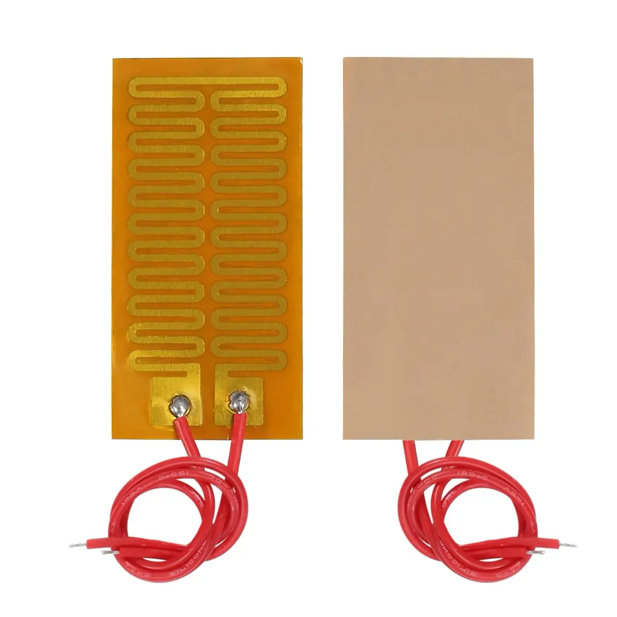 Coliao 12V 7W 25mmx50mm Polyimide Heater Plate (6-Pack) | Adhesive PI Heating Film Strip - view 6