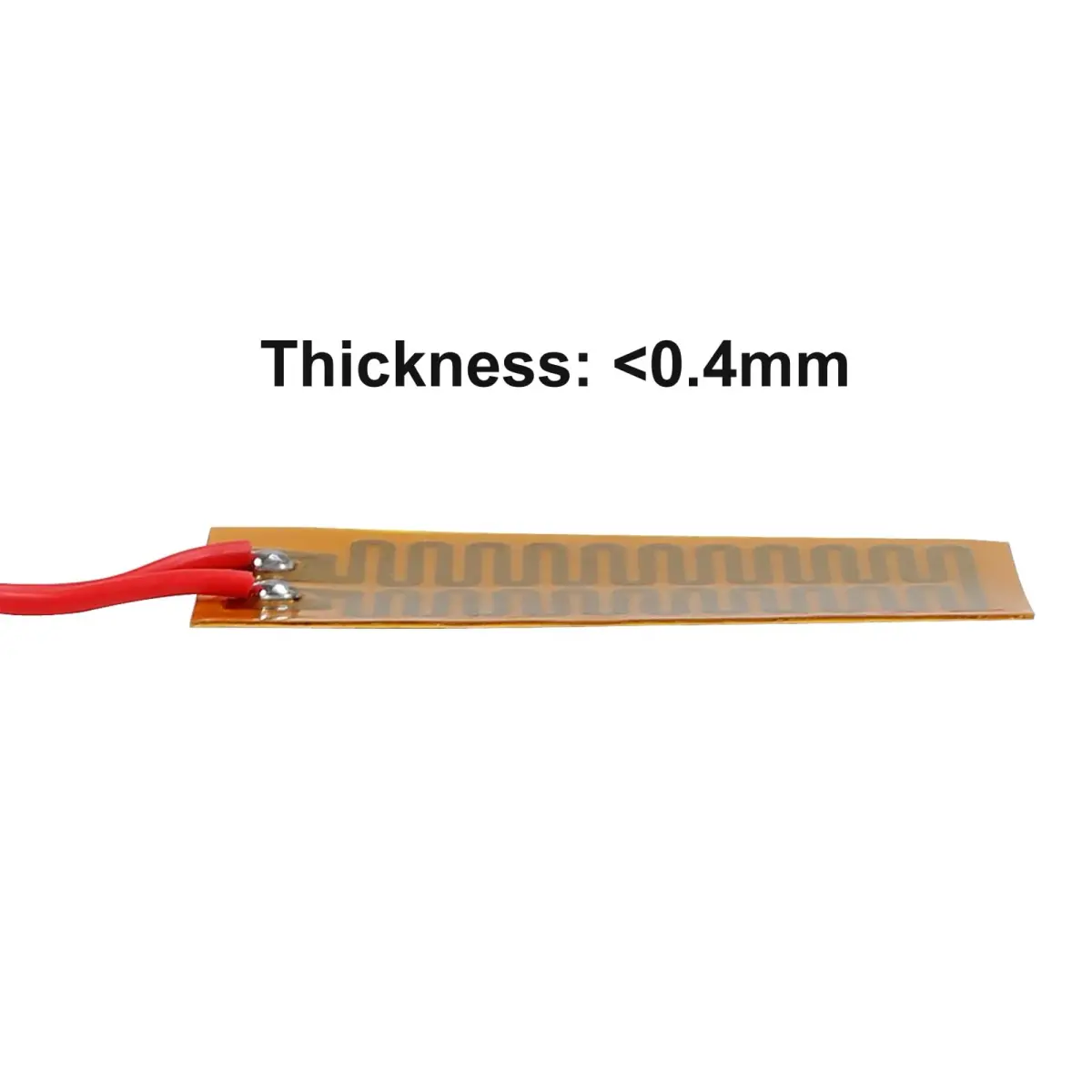 Coliao 12V 7W 25mmx50mm Polyimide Heater Plate (6-Pack) | Adhesive PI Heating Film Strip - view 4