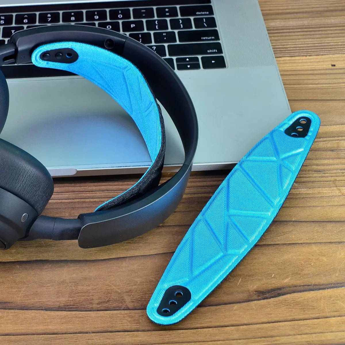 XBERSTAR Headband Strap Band for SteelSeries Arctis Nova Pro/7P/7X in Blue | Breathable Fabric, Easy Replacement, Scratch Protection - view 3