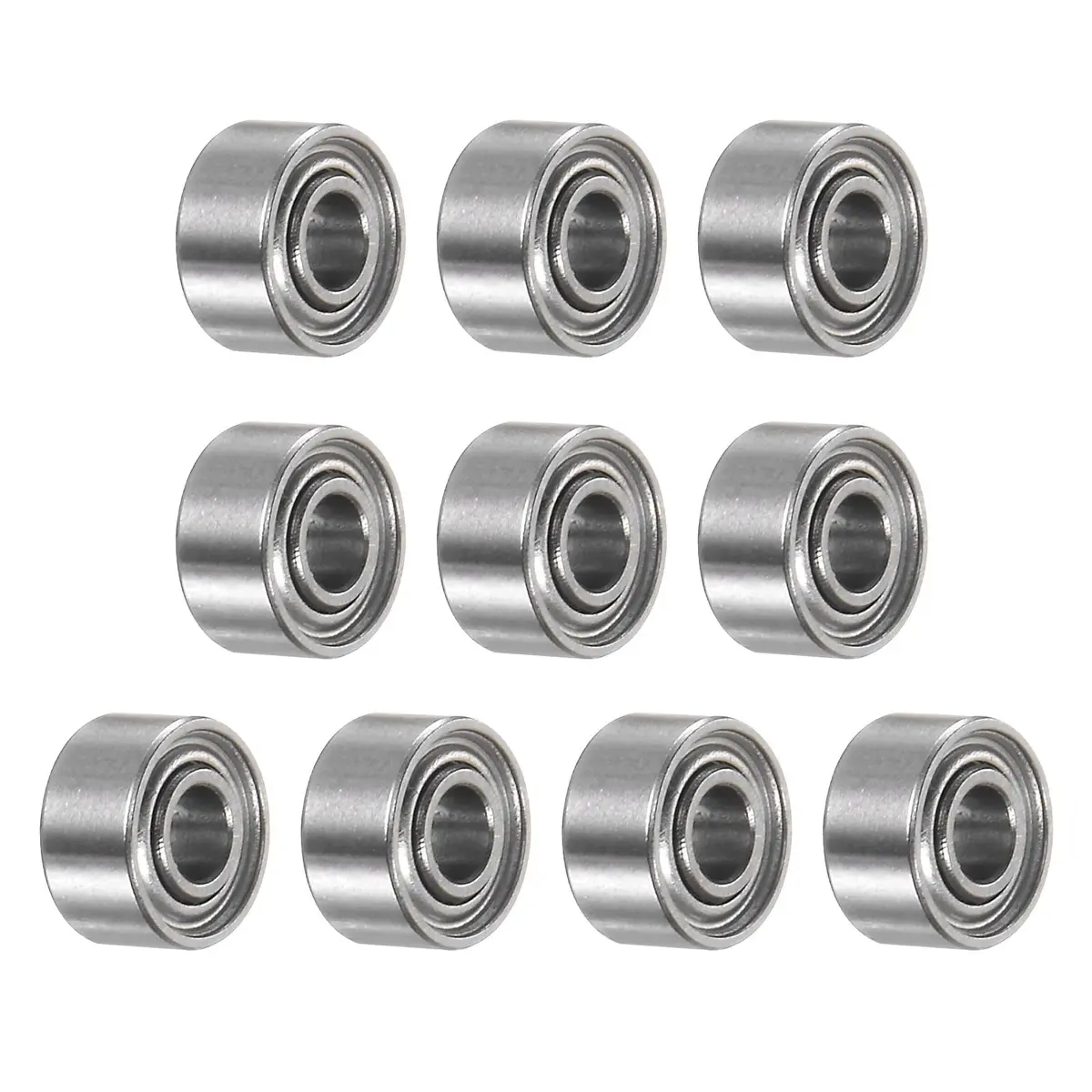 uxcell MR52ZZ Deep Groove Ball Bearings 2x5x2.5mm Double Shielded Chrome Steel Miniature Bearings (10-Pack) - main product image