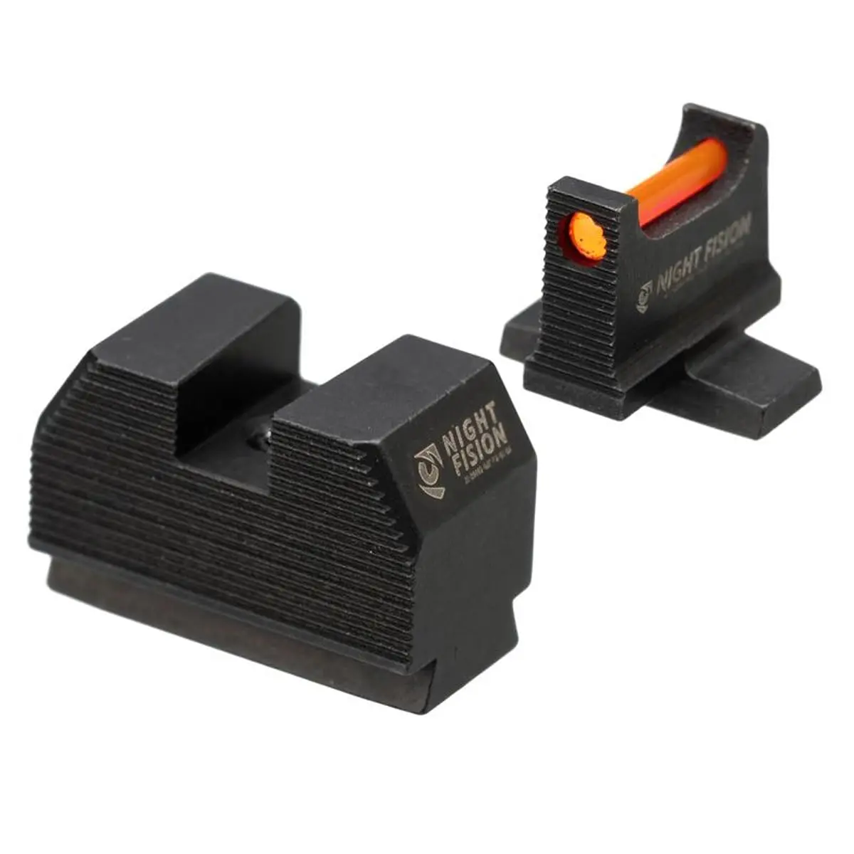 Night Fision Optic Fiber Sight Set for Sig Sauer P320/P365 | Green Front, .345-.332 Height, CNC Steel, Optics Ready - main product image