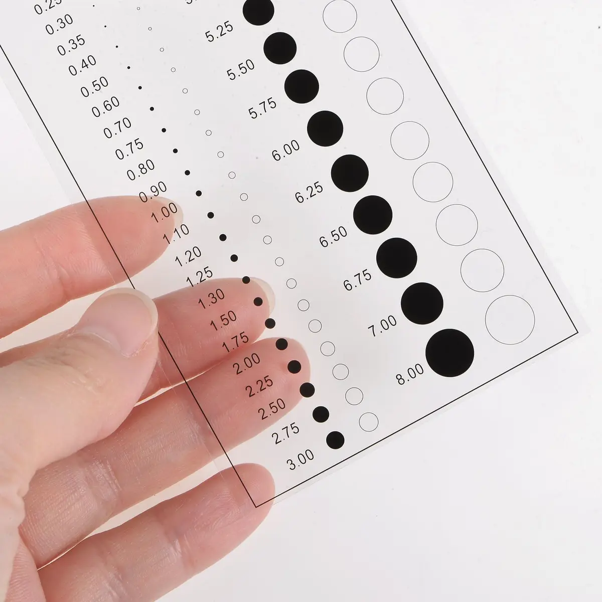 HARFINGTON High Precision SEC Size Estimation Chart Transparency Flaw Detection Film Ruler for Diameter Defects Measuring | Accurate Inspection Tool - view 5