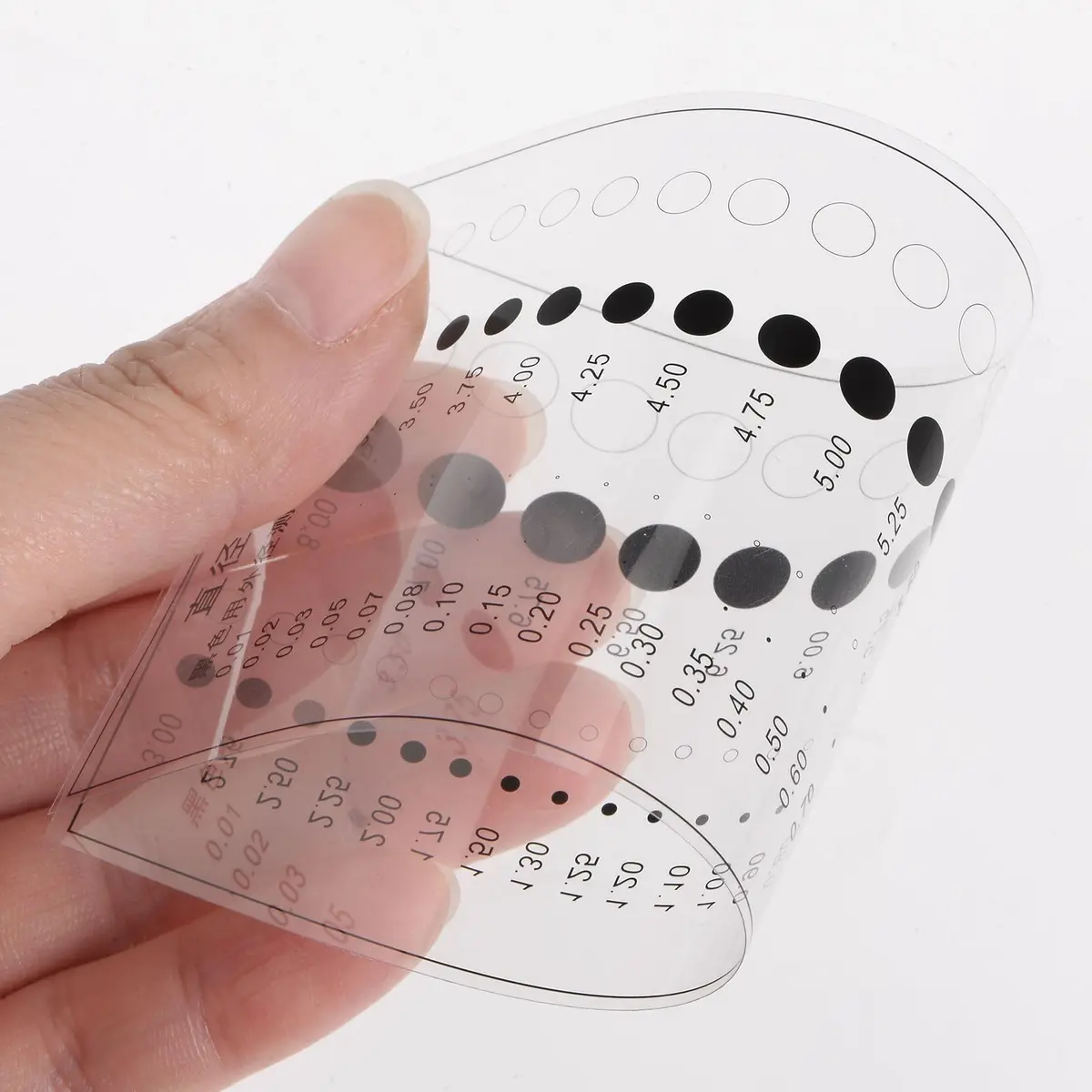HARFINGTON High Precision SEC Size Estimation Chart Transparency Flaw Detection Film Ruler for Diameter Defects Measuring | Accurate Inspection Tool - view 6