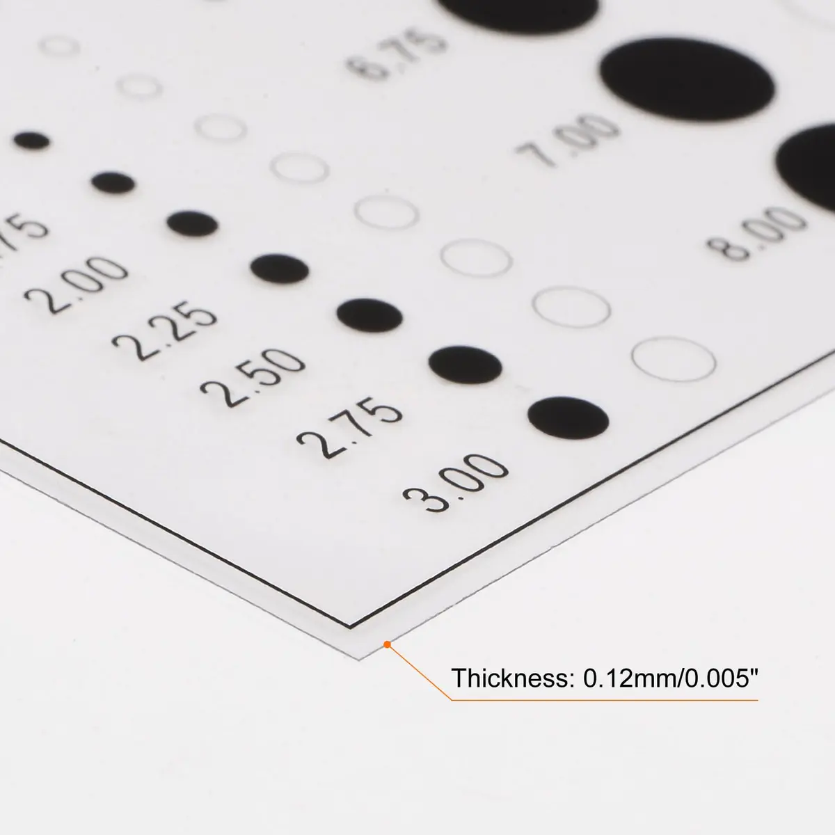 HARFINGTON High Precision SEC Size Estimation Chart Transparency Flaw Detection Film Ruler for Diameter Defects Measuring | Accurate Inspection Tool - view 4