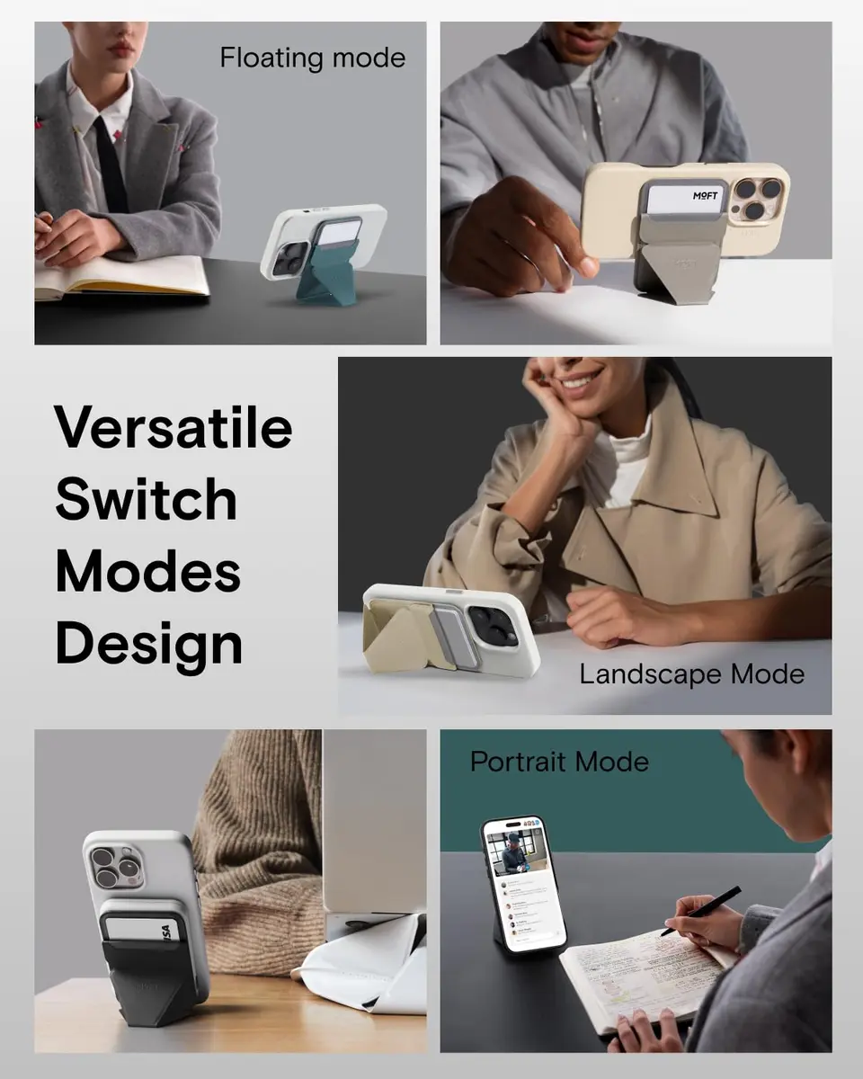 MOFT Magnetic Wallet Stand Compatible with iPhone 18/17/16/15/14/13 Series | Slim 3-in-1 MagSafe Stand & Wallet - view 5