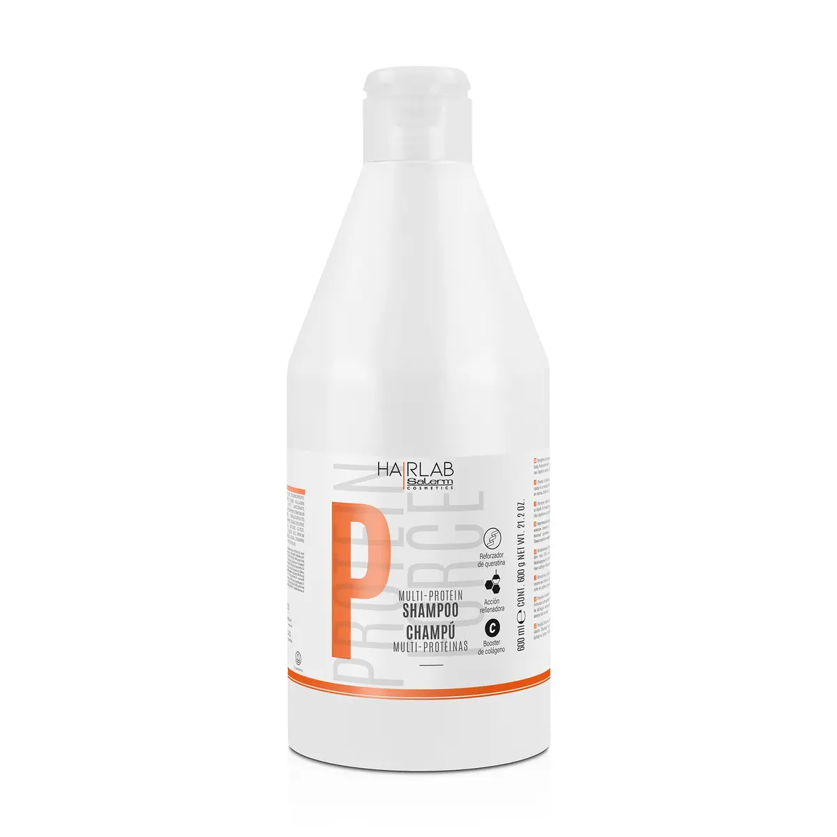 Salerm Fortifying Shampoo - Multi-Protein Hair Lab Shampoo 600 ml | Nourishes & Strengthens Damaged Hair - main product image