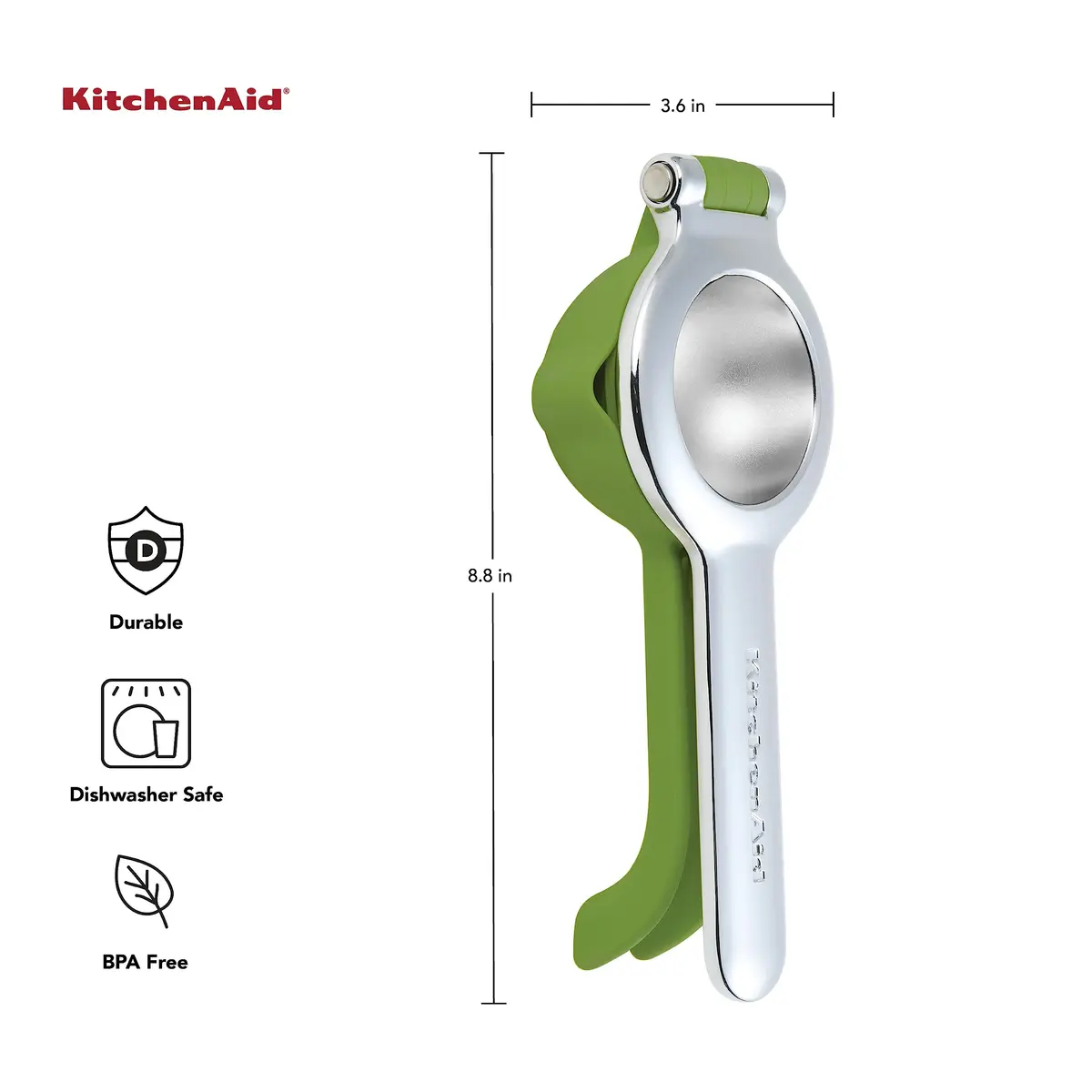 KitchenAid Citrus Juice Press Squeezer 8 Inch | Effortless Lemon & Lime Juicing, BPA-Free Aluminum - view 3