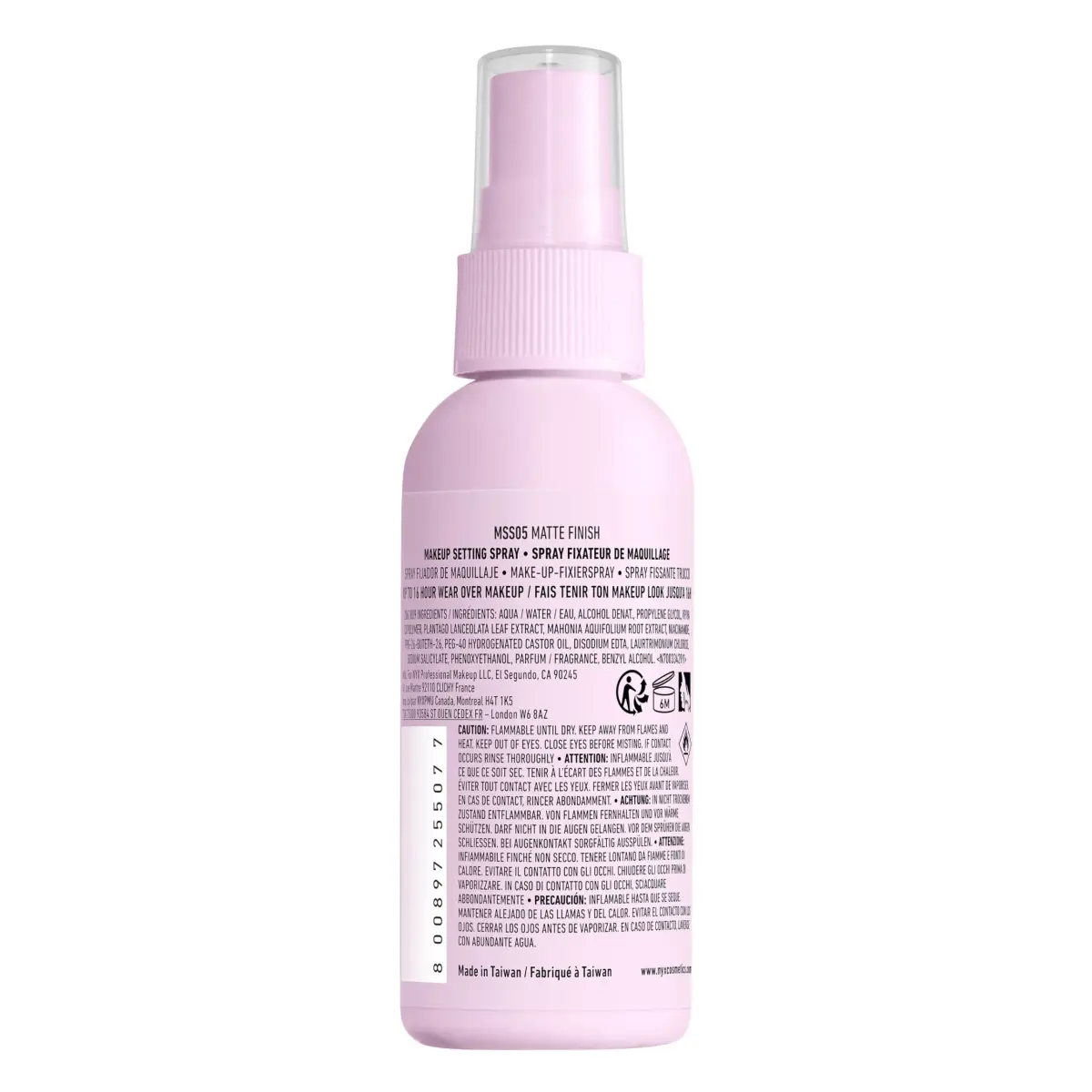 NYX PROFESSIONAL MAKEUP Marshmellow Matte Setting Spray 60ml (2.03 Fl Oz) | Vegan Formula for 16HR Makeup Wear - view 7