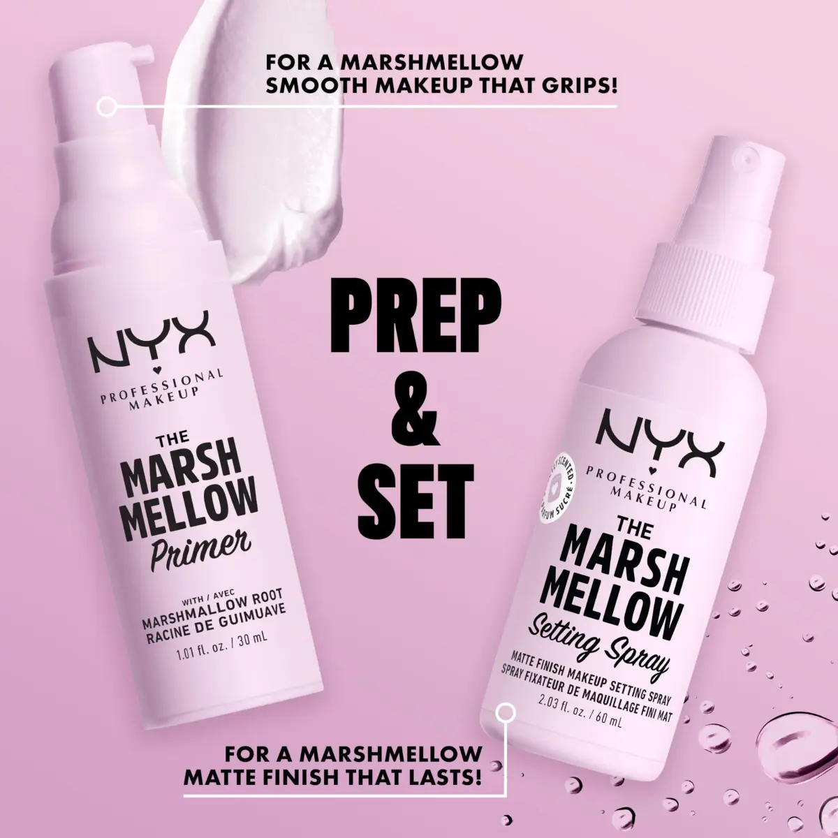 NYX PROFESSIONAL MAKEUP Marshmellow Matte Setting Spray 60ml (2.03 Fl Oz) | Vegan Formula for 16HR Makeup Wear - view 4