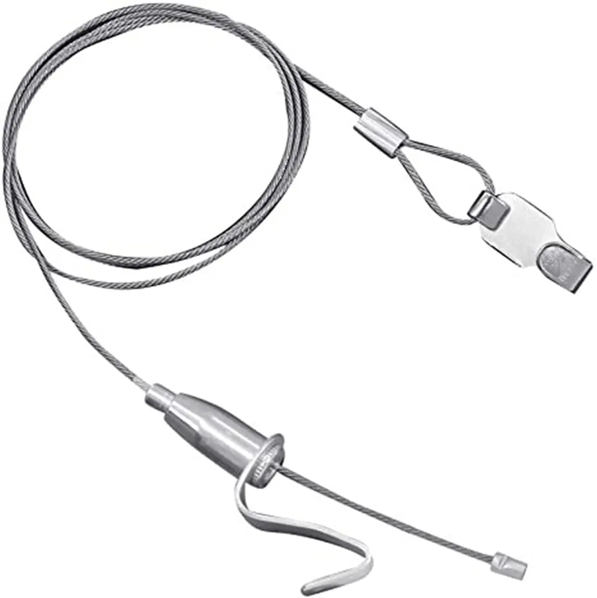 alblinsy Picture Rail Hanging System 8 PCS 3.28 ft | Adjustable Stainless Steel Wire for Wall Art & Exhibitions - view 3