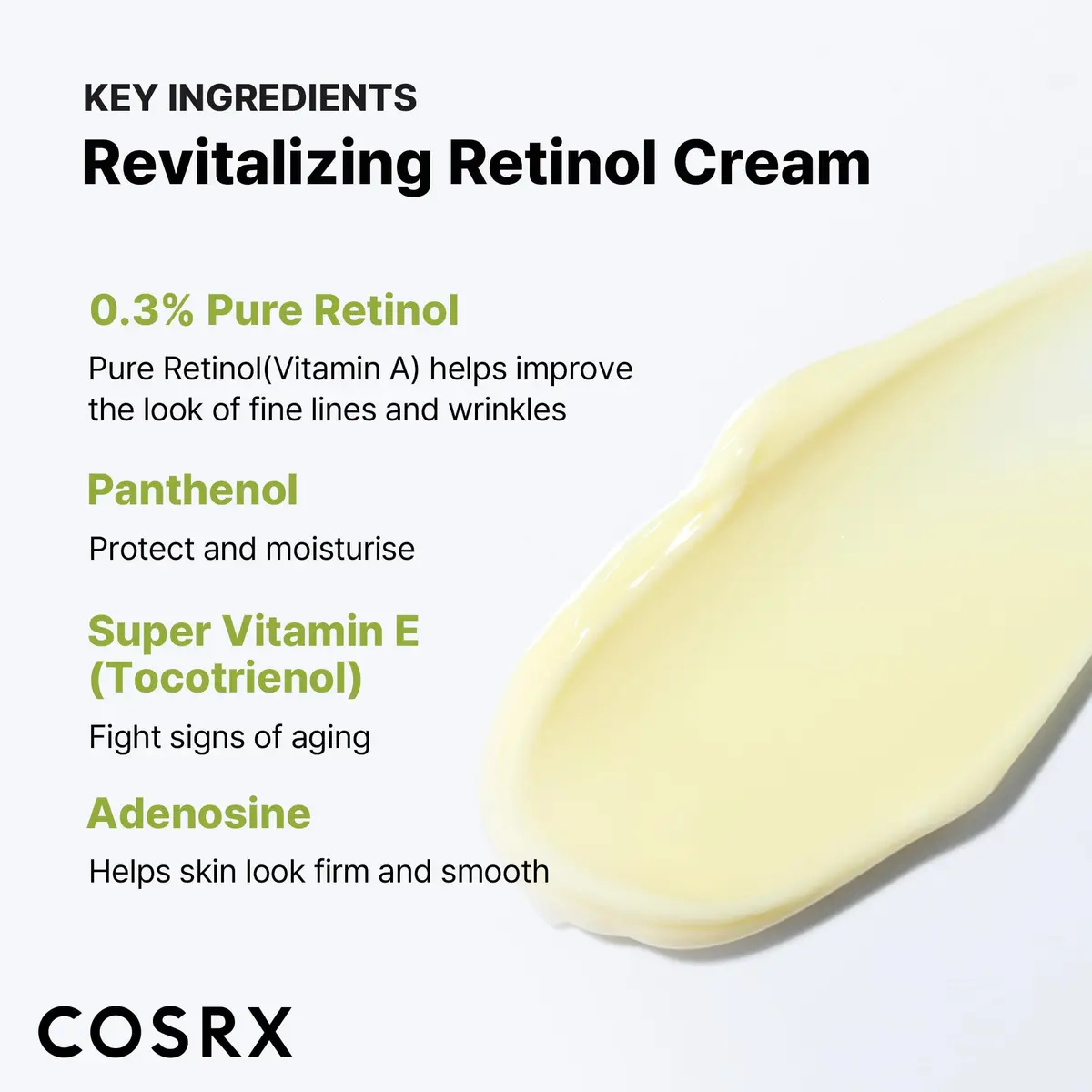 COSRX Retinol 0.3% Cream | Anti-Aging Night & Eye Care for All Skin Types - view 5