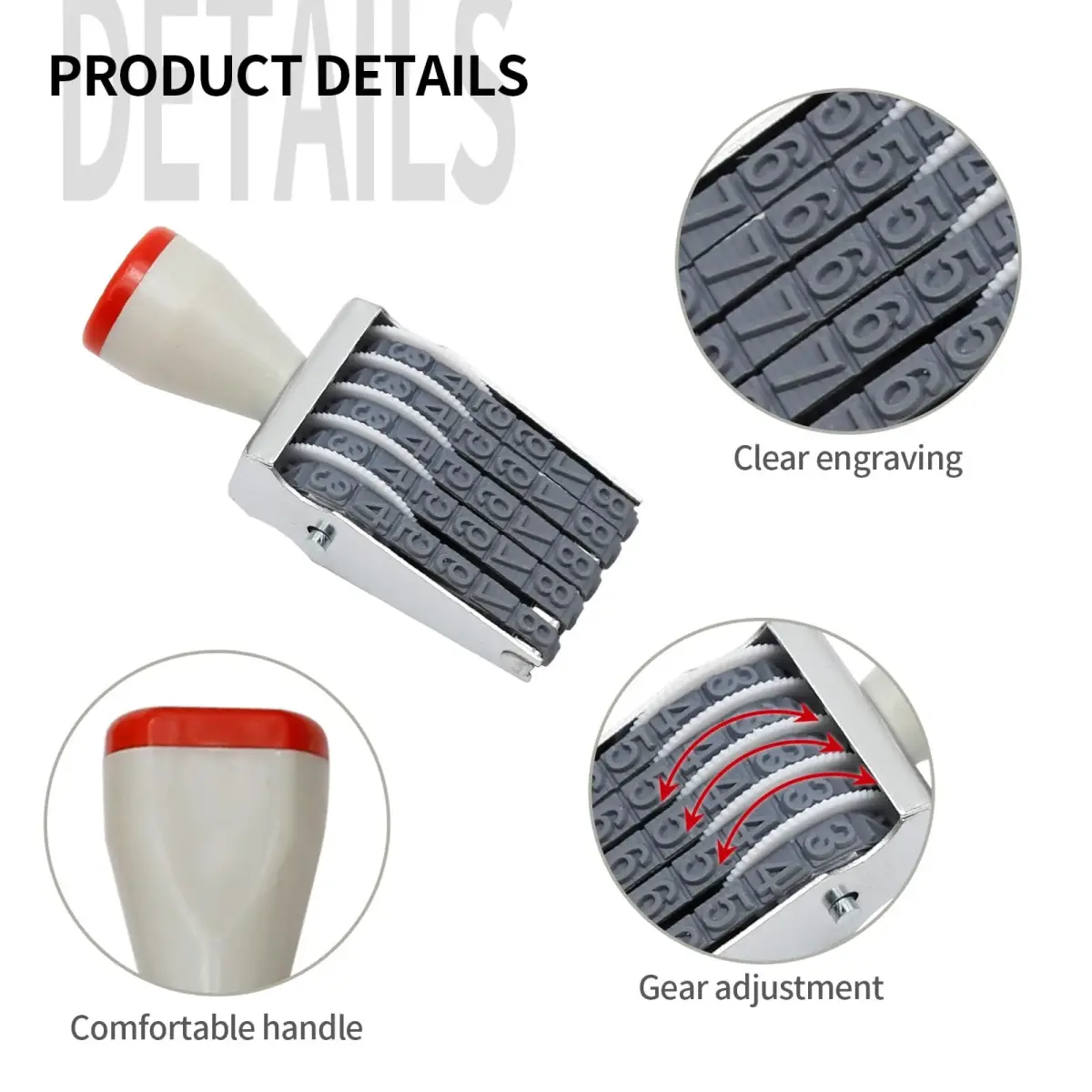EATAKWARD 5 Digit Number Stamp 2.1 cm (0.83 in) | Adjustable Price Tag Roller Stamp - view 3