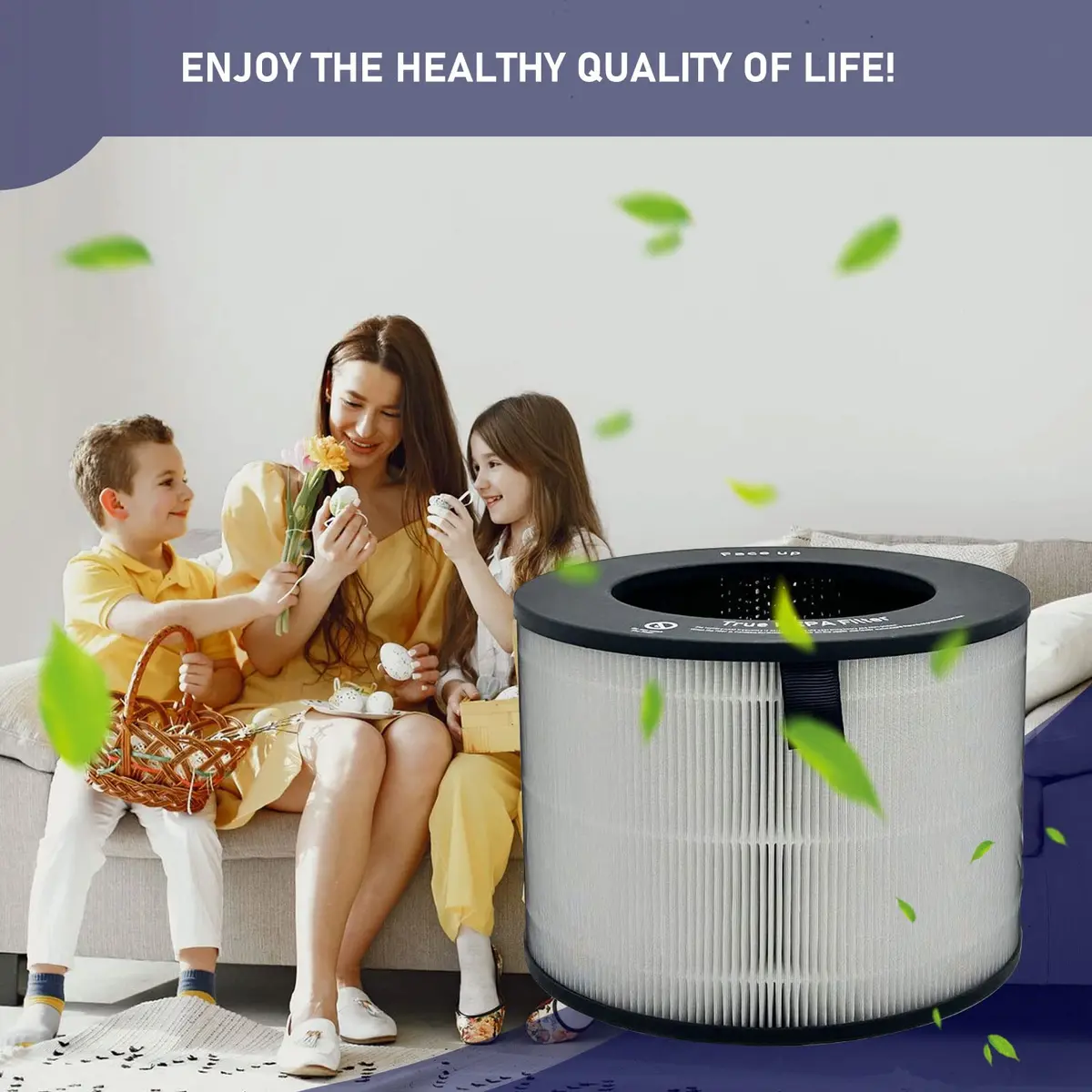 Ontheone HEPA Filter Replacement Compatible with LG PuriCare AeroTower Fan U9CV2B / U9CS1C / U9CV1C | 3-in-1 True HEPA Filter, Fiberglass, 2 Pack - view 4