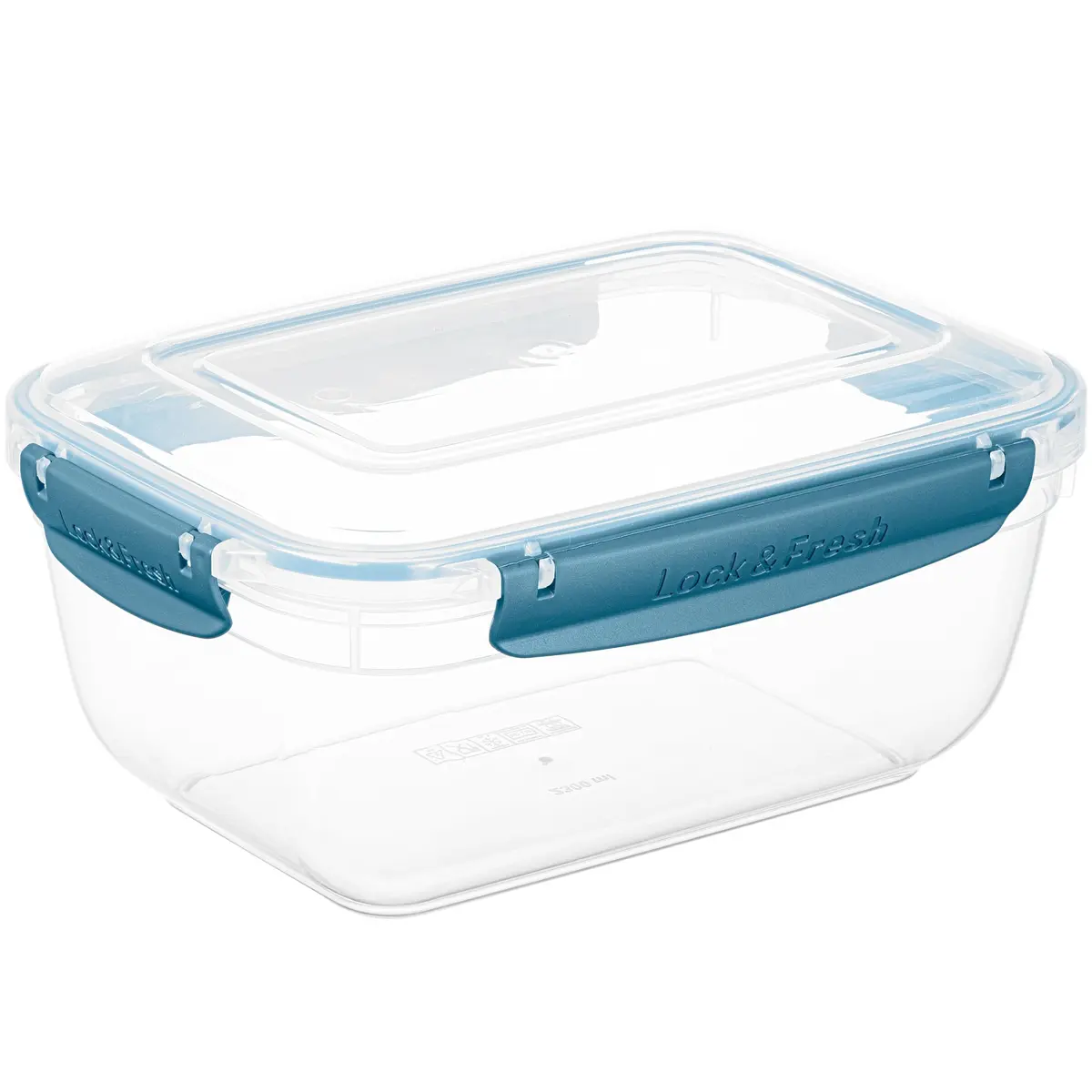 Superio Plastic Food Storage Container with Airtight Lid 80 Oz | Leakproof, BPA Free, Stackable, Microwave & Dishwasher Safe - main product image