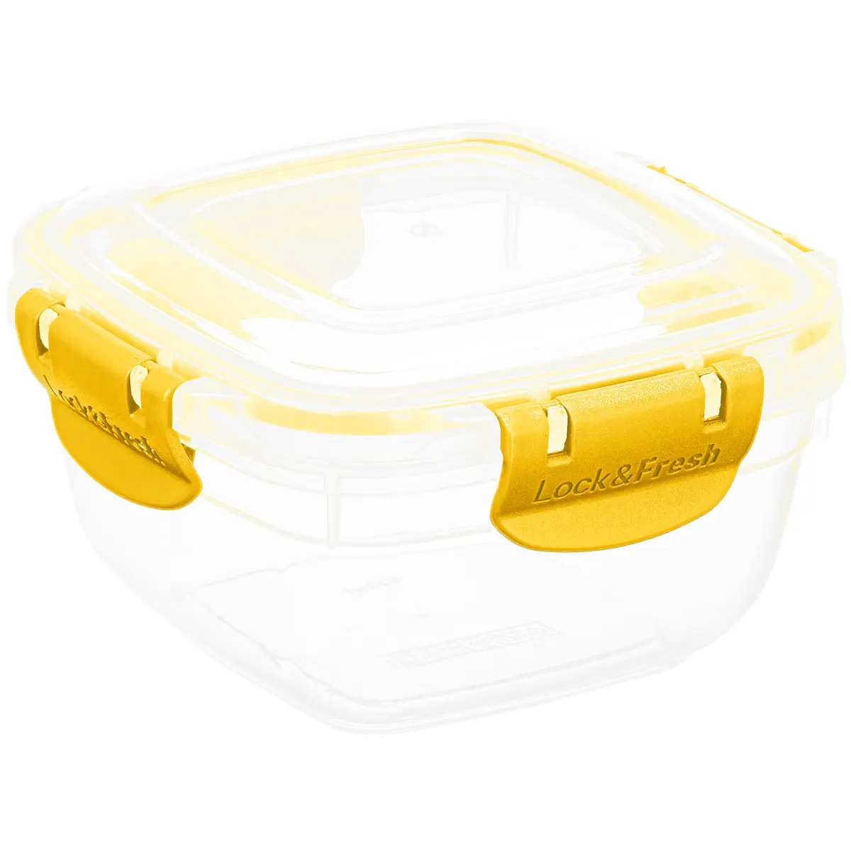 Superio 473ml (16 Oz) Yellow Square Food Storage Container with Airtight Lid | BPA-Free & Leakproof for Kitchen Pantry Organization - main product image