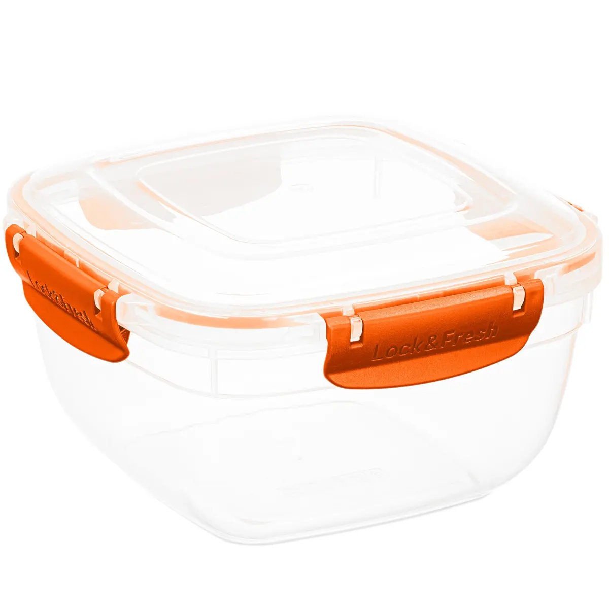 Superio Orange 48 Oz Food Storage Container | Airtight, Leakproof, BPA-Free, Microwave Safe - main product image
