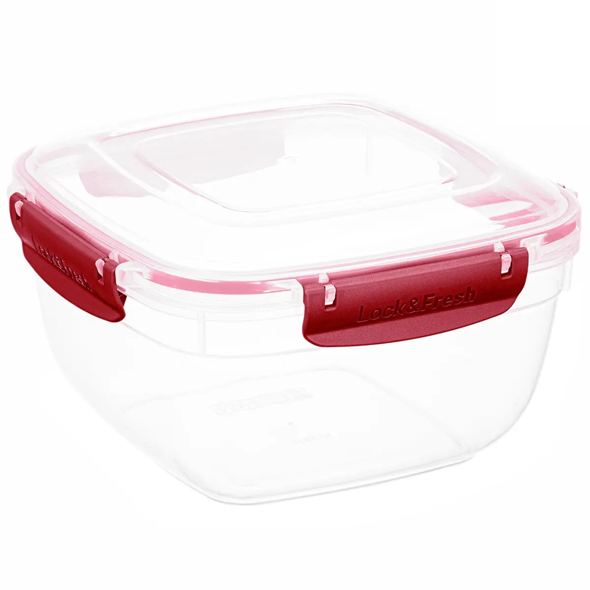 Superio Red 80 oz (2.3 L) Airtight Food Storage Container | Leakproof & Stackable for Kitchen Pantry Organization - main product image