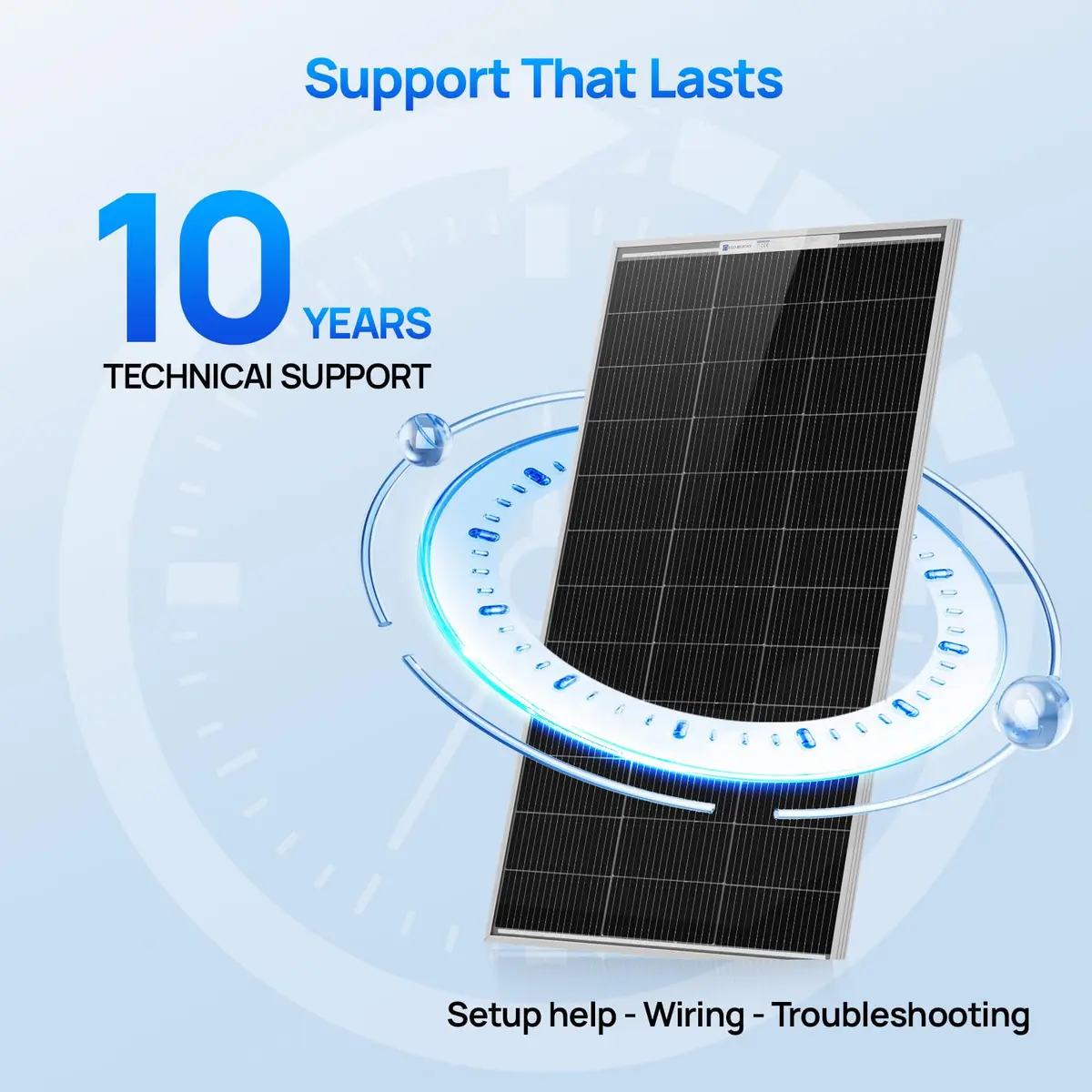 ECO-WORTHY 200 Watt Bifacial Solar Panel 2pcs 100W | High Efficiency, Off Grid PV Power for Home & RV - view 6