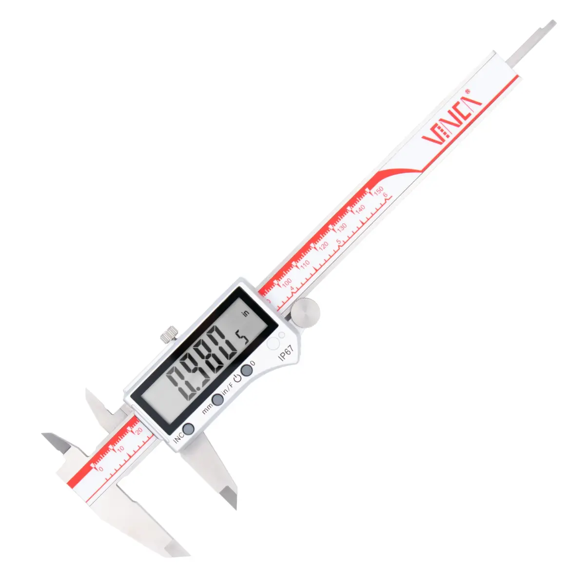 VINCA DIPA-0605 Digital Caliper 150mm (6 Inch) | IP67 Stainless Steel with Large LCD - main product image