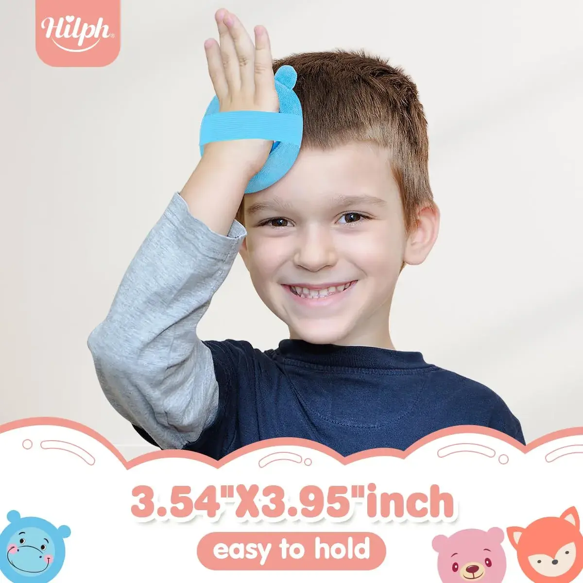 Hilph Kids Ice Packs, 3 Cute Animal Gel Packs with Washable Sleeve & Straps | Reusable Cold Compress for Boo Boos - view 4