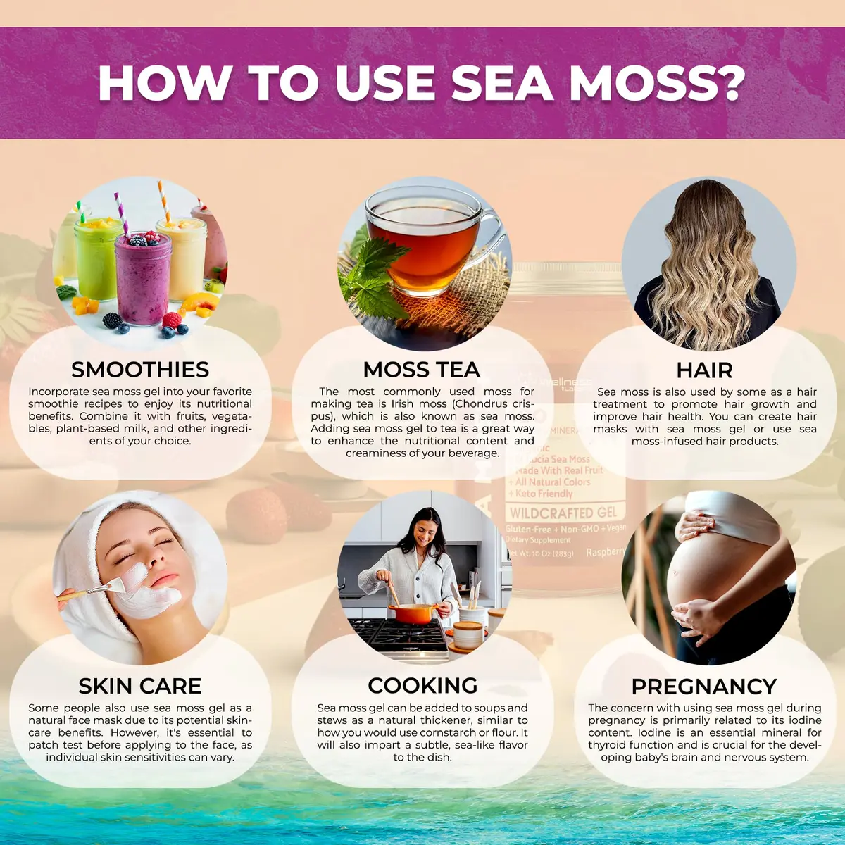 WELLNESS LABSRX Irish Sea Moss Gel Superfood Elderberry Flavor 296ml (10 Fl Oz) | Nutrient-Rich Superfood - view 7