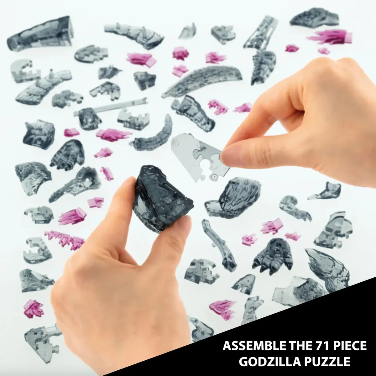 Bepuzzled Godzilla Ultra-Deluxe Crystal 3D Puzzle | 71-Pc Brain Teaser Ages 12+ - view 2