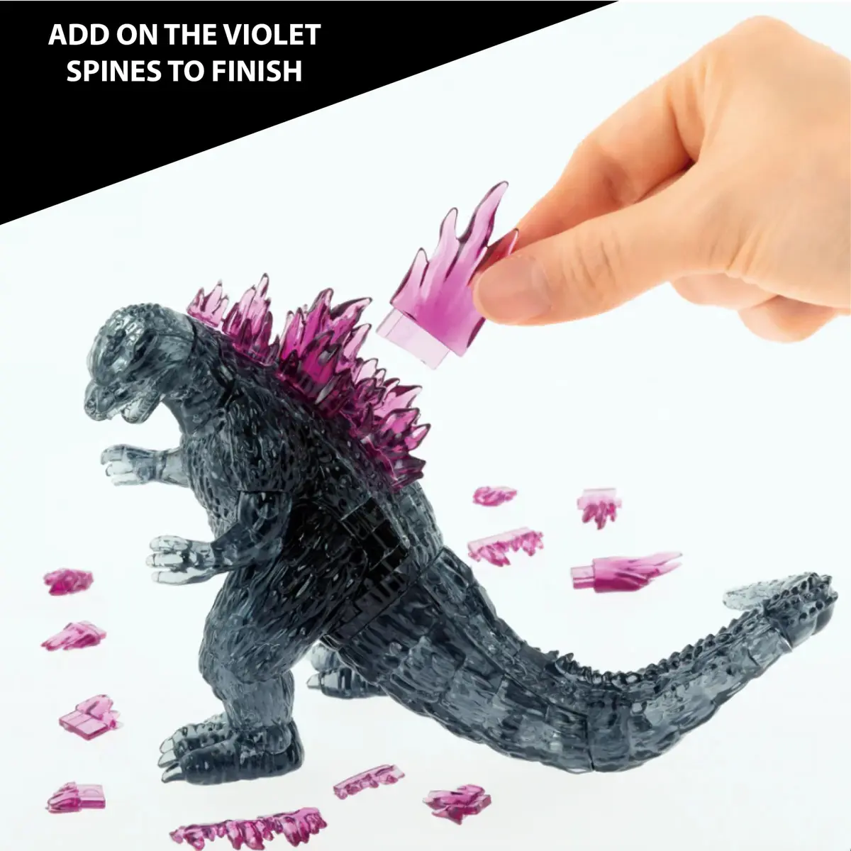 Bepuzzled Godzilla Ultra-Deluxe Crystal 3D Puzzle | 71-Pc Brain Teaser Ages 12+ - view 4