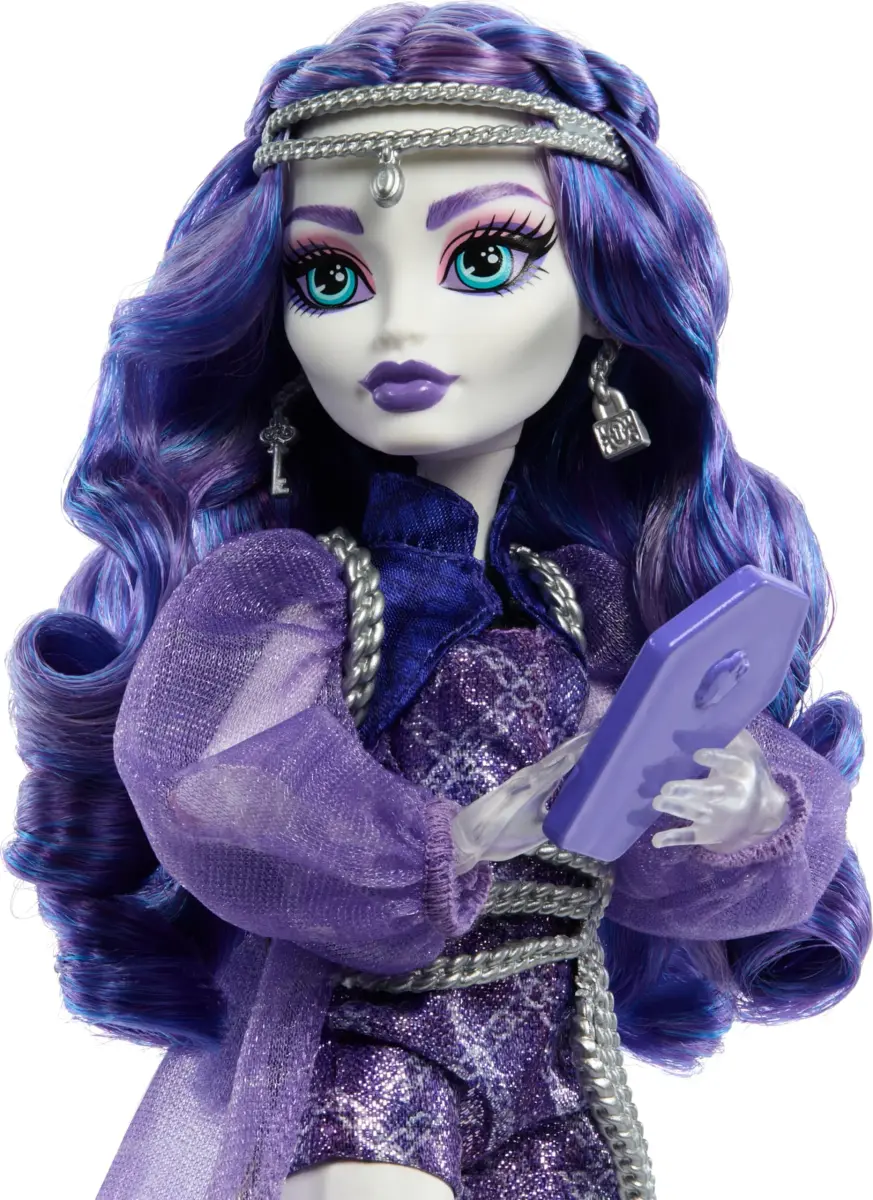 Monster High Spectra Vondergeist Doll with Pet Ferret Rhuen & 7 Accessories | Ages 4+ - view 3