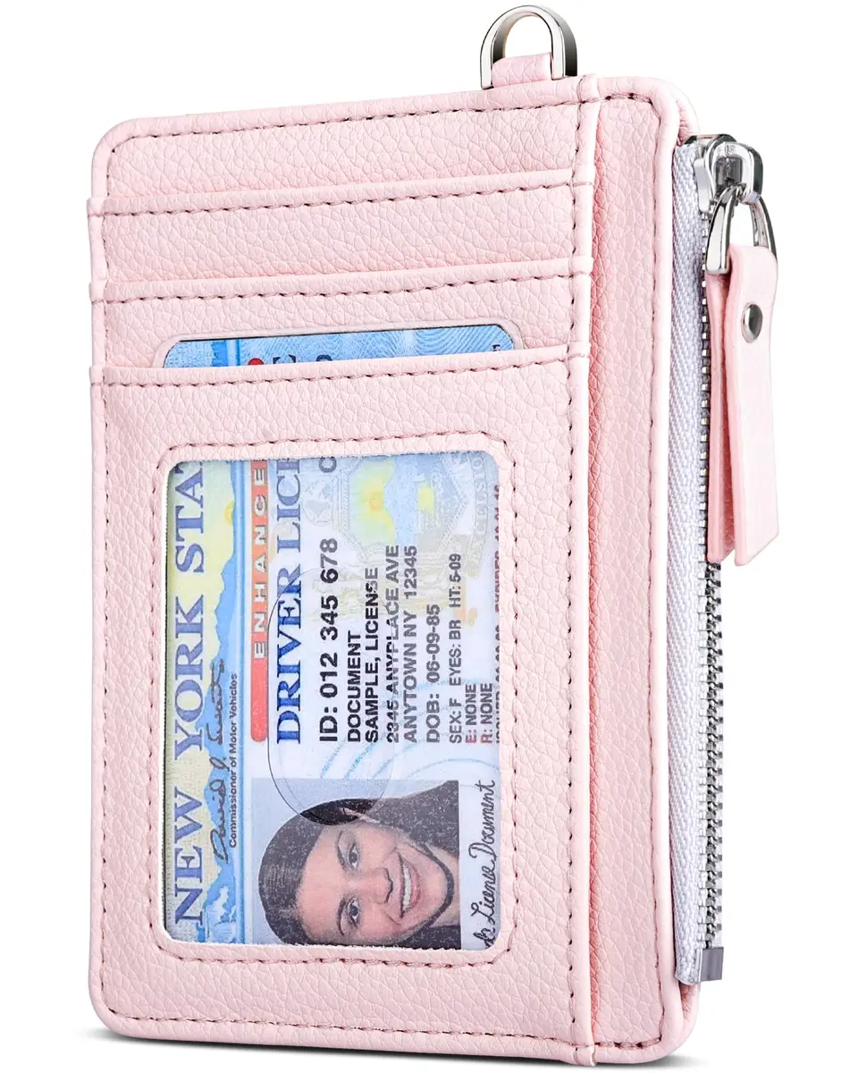 Teskyer Slim RFID Wallet for Women, Small Card Holder with Zip Pocket | Compact, RFID-Blocking & Stylish - main product image