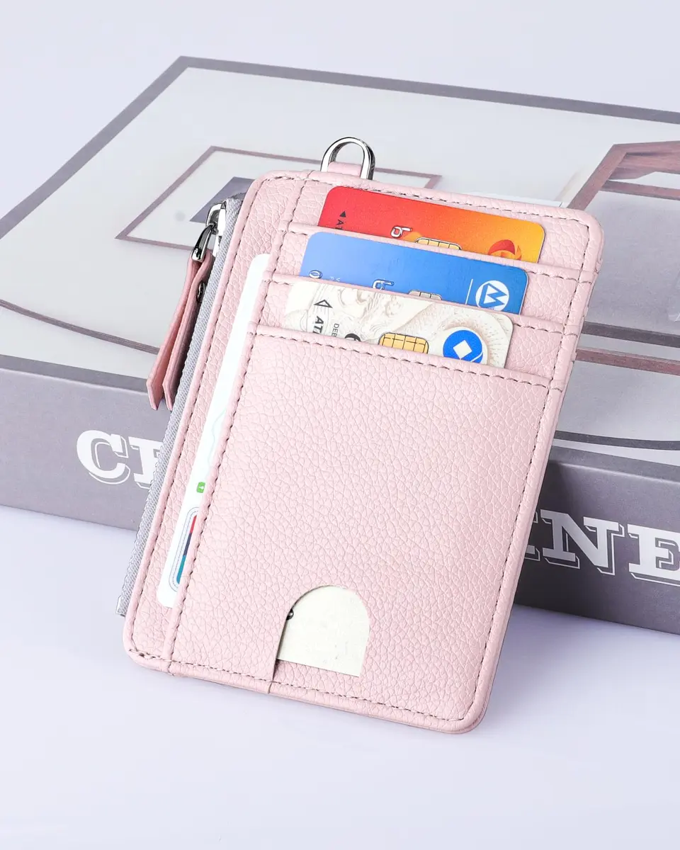 Teskyer Slim RFID Wallet for Women, Small Card Holder with Zip Pocket | Compact, RFID-Blocking & Stylish - view 2