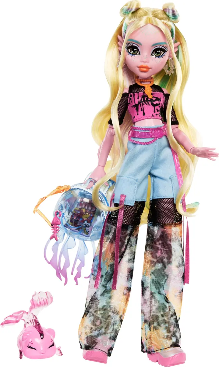 Monster High Lagoona Blue Doll in Cargo Pants | Poseable Sea Monster with Accessories for Kids 4+ - main product image