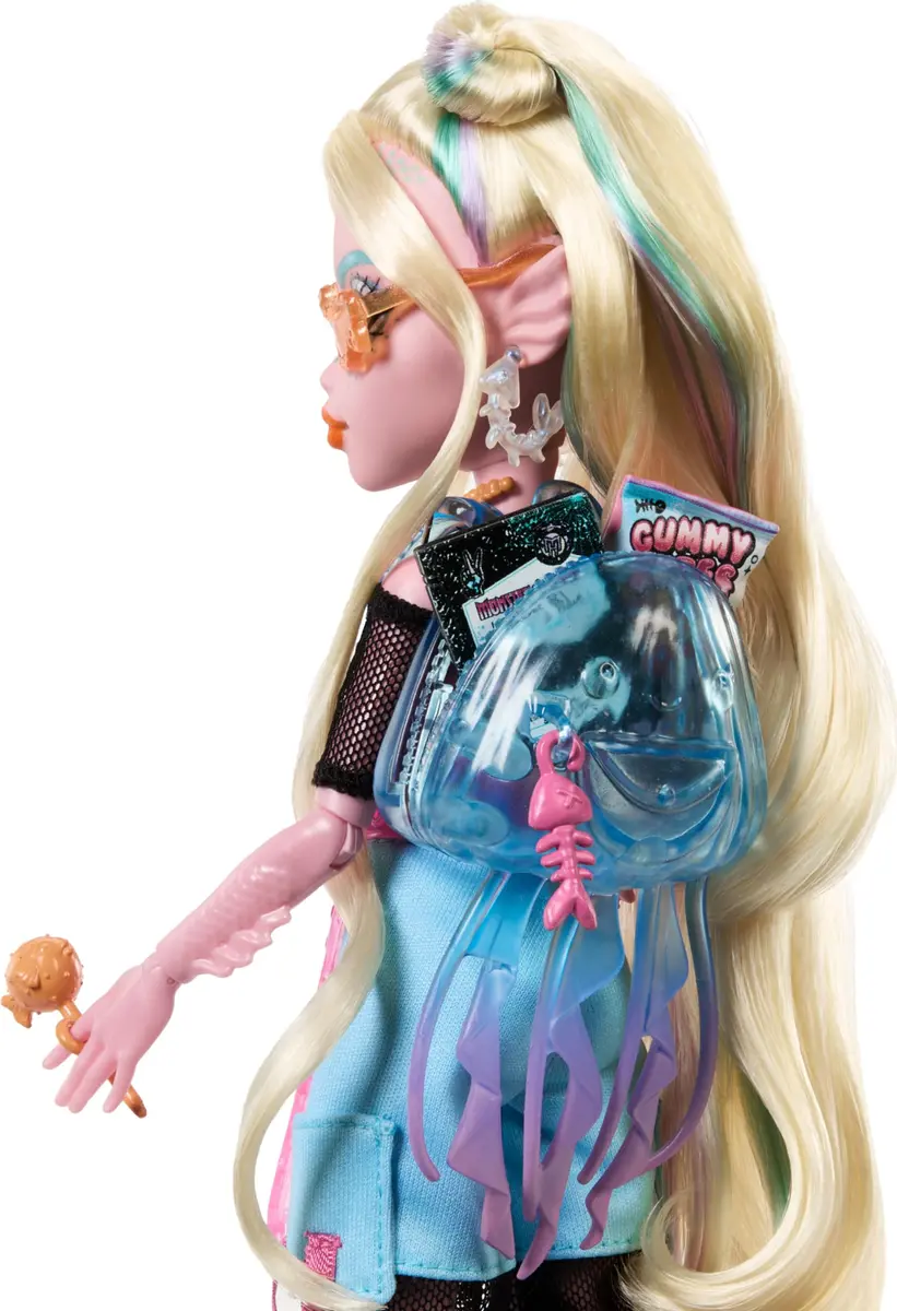 Monster High Lagoona Blue Doll in Cargo Pants | Poseable Sea Monster with Accessories for Kids 4+ - view 5