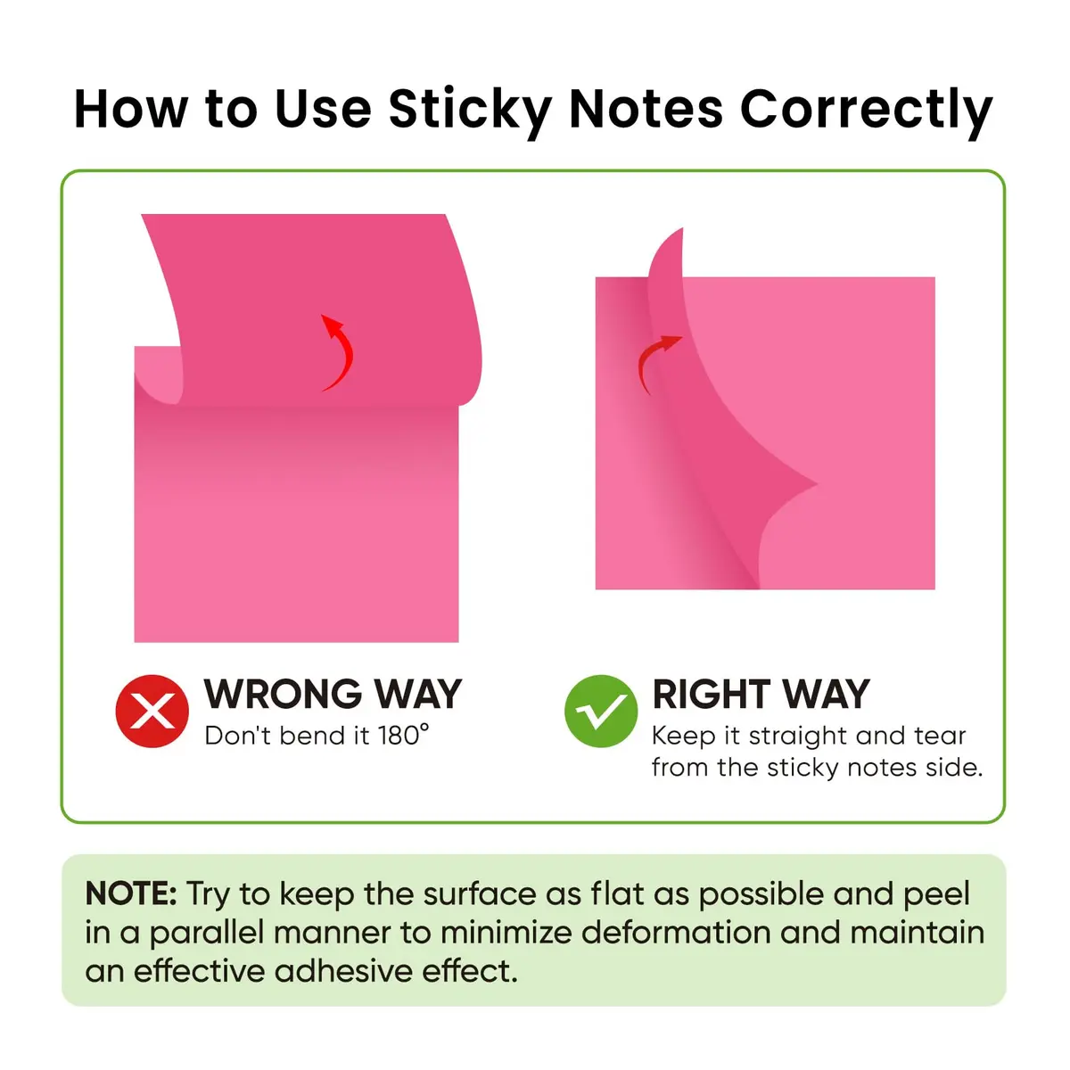 Taja 12 Pads Sticky Notes 3"x 3" | Colorful, Recyclable, 600 Notes for Office & Study - view 14