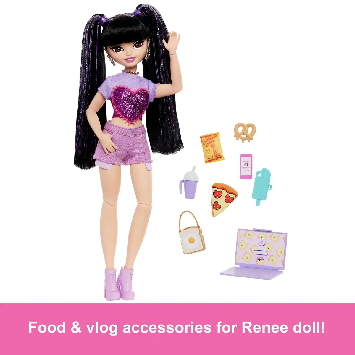 Barbie Dream Besties Renee Doll and Accessories with 11 Pieces | Ages 4+ - view 3