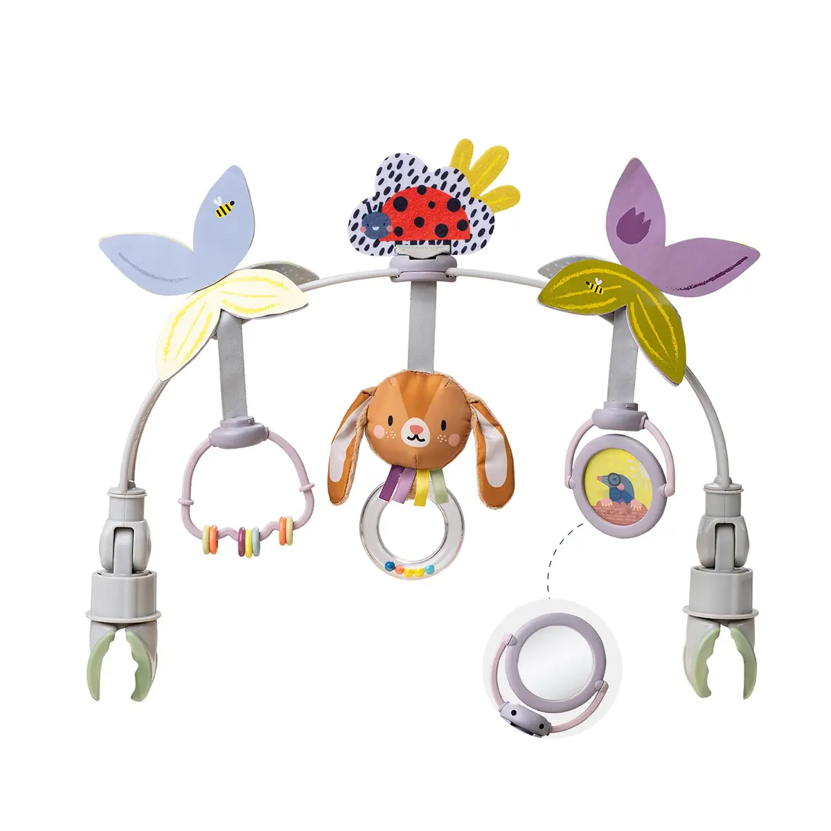Taf Toys Baby Stroller Arch Toy, 6 Sensory Activities, Adjustable, Fits Car Seat & Bouncer, 0-18 Months | Developmental Play - main product image