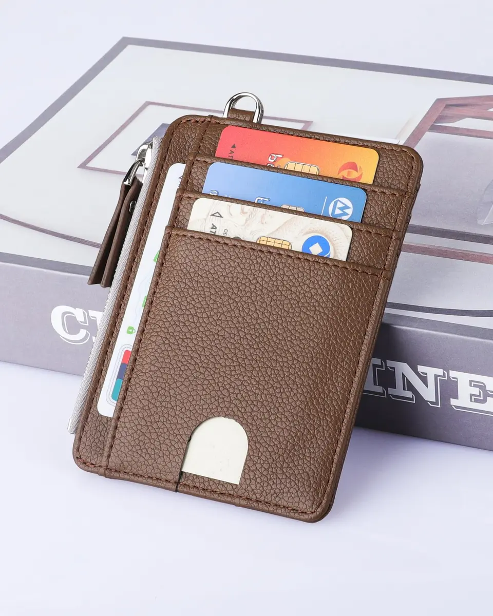 Teskyer Slim RFID Wallet for Women, Small Card Holder with Zip Pocket | Compact, RFID-Blocked, Stylish - view 2