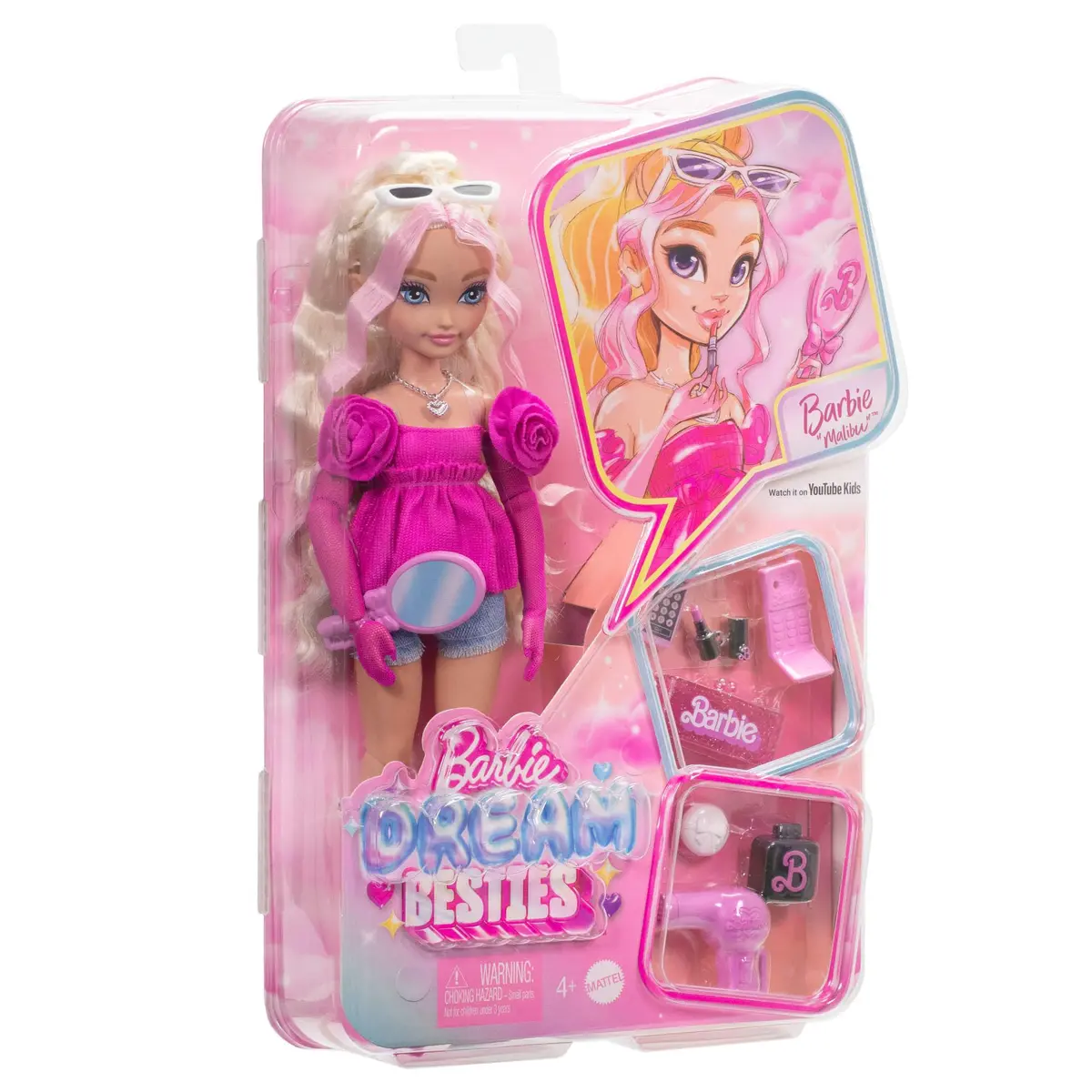 Barbie Dream Besties Playset with Malibu Doll & 11 Accessories | Ages 4+ - view 6