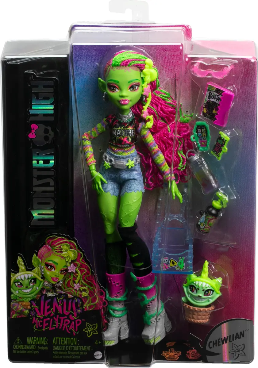 Monster High Venus McFlytrap Doll 5.9 inches | Fully articulated, collectible doll for kids 4+ - view 6