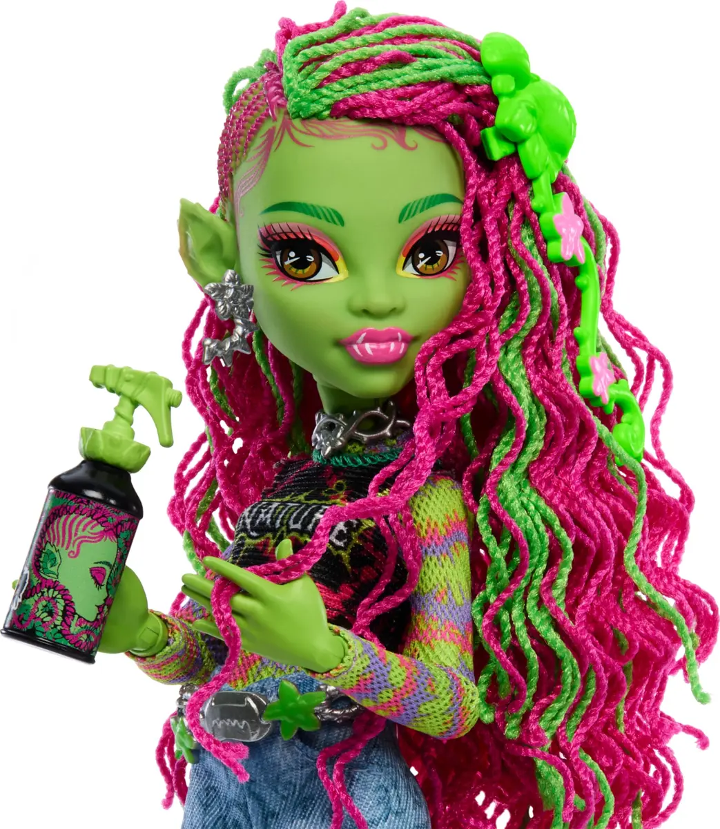 Monster High Venus McFlytrap Doll 5.9 inches | Fully articulated, collectible doll for kids 4+ - view 3