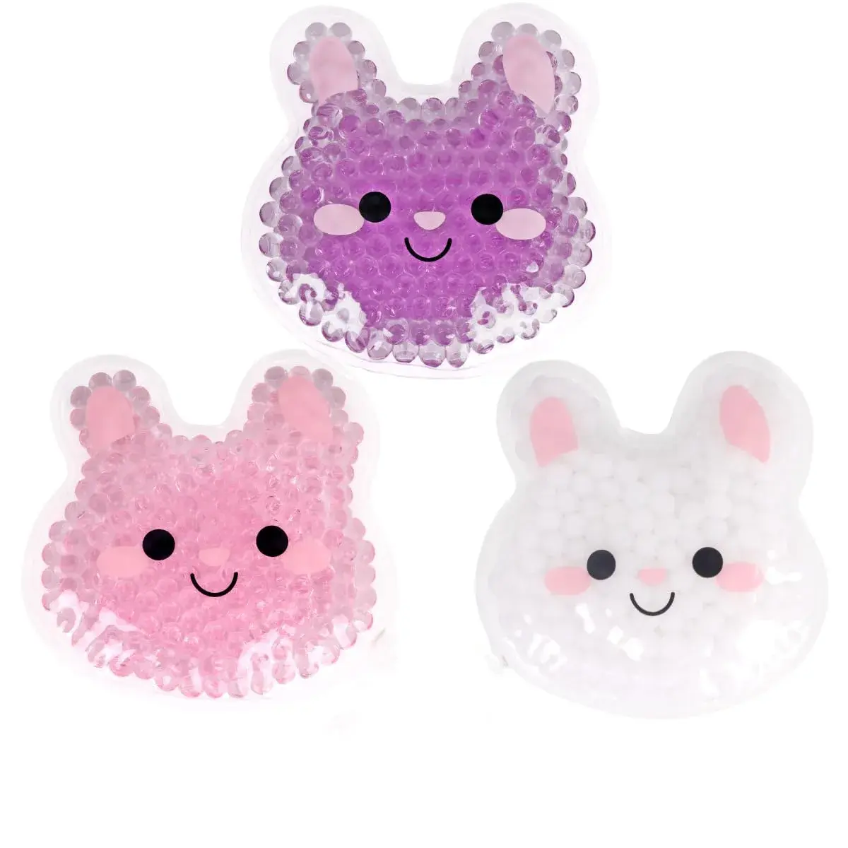 Hilph Kids Bunny Ice Packs for Boo Boos, 3 Count (3"x4.5" Each) | Natural Relief for Swelling & Headaches - main product image